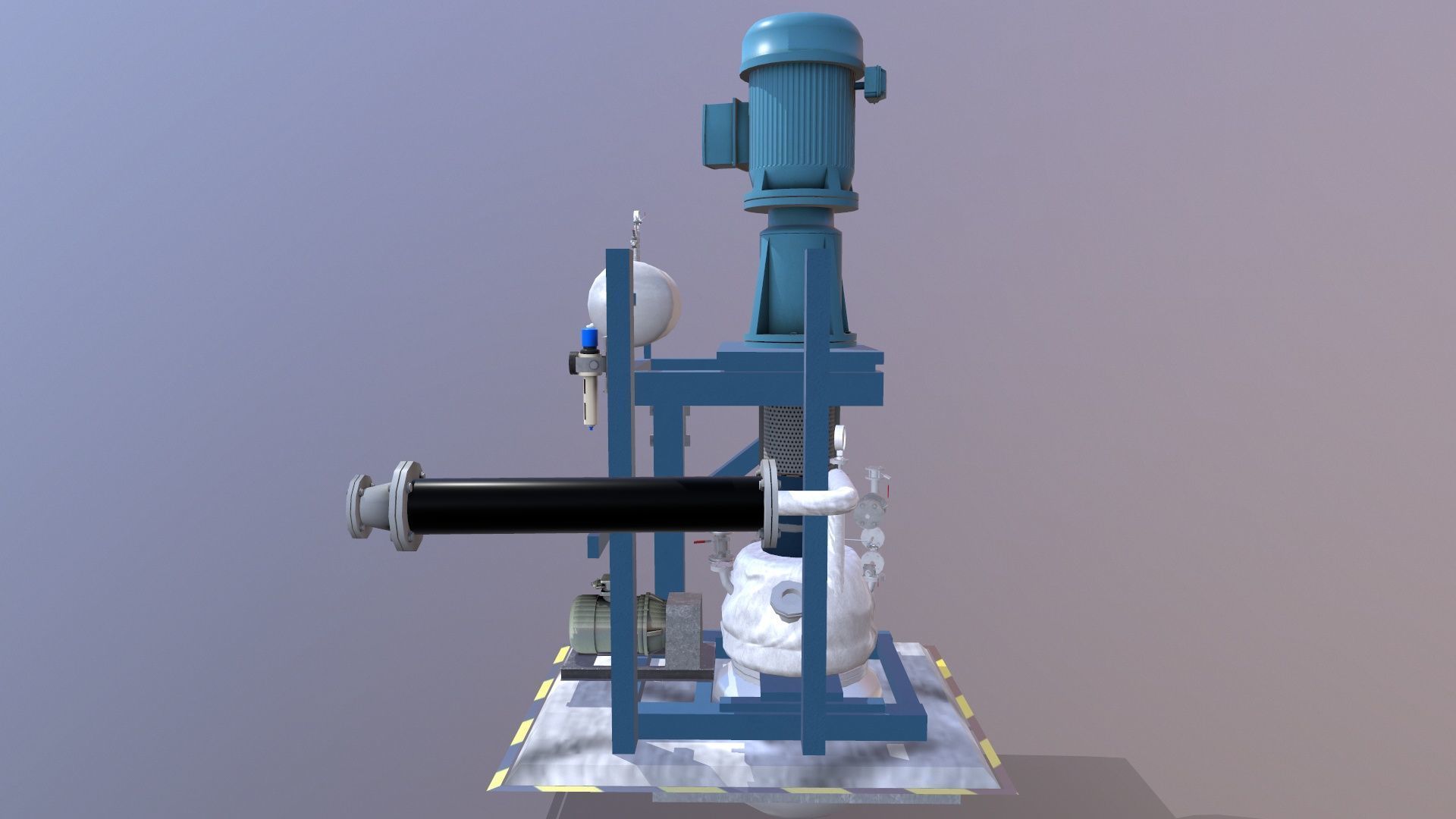 Centrifugal Extractor Low-poly 3D model_4