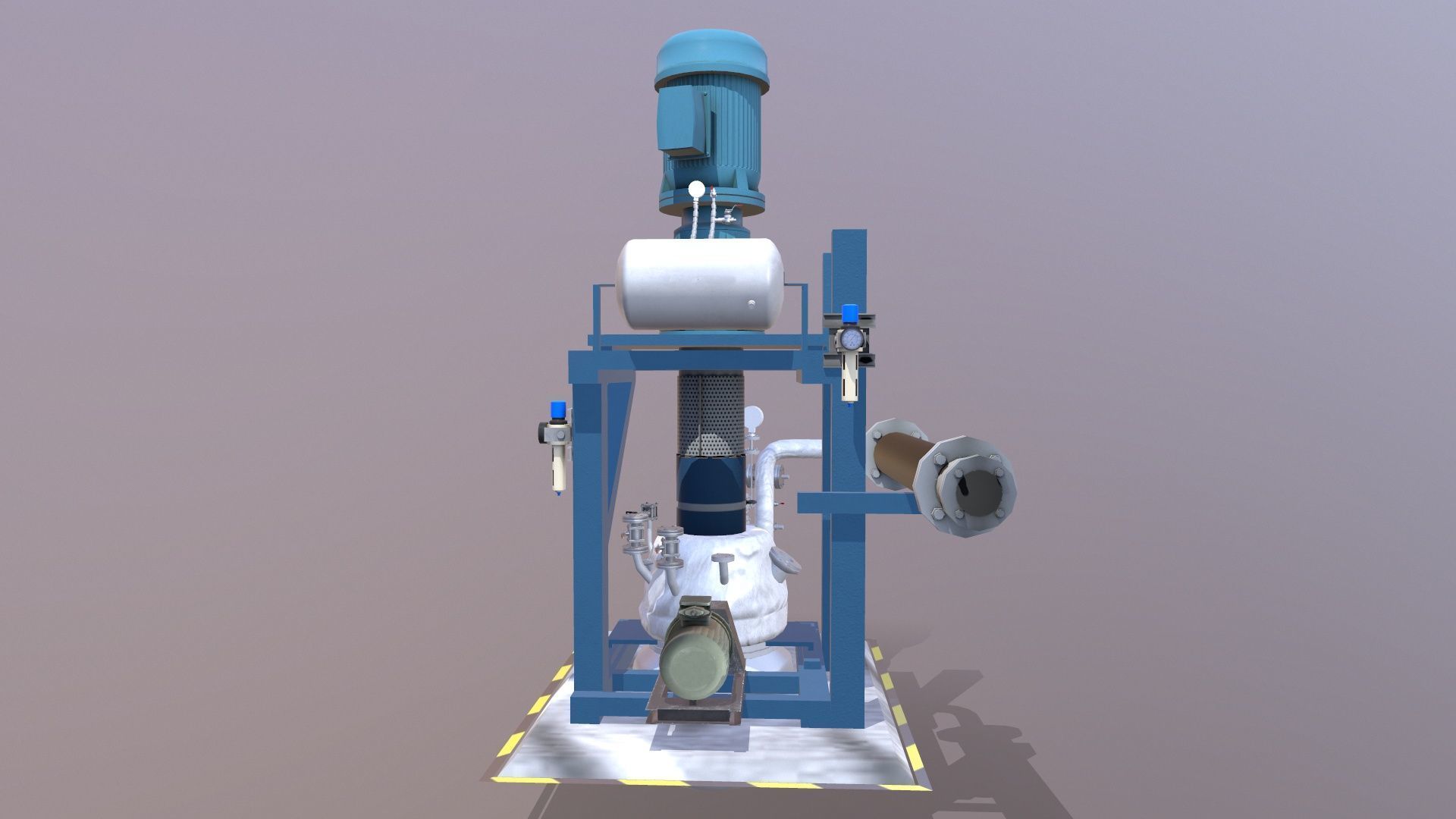 Centrifugal Extractor Low-poly 3D model_2