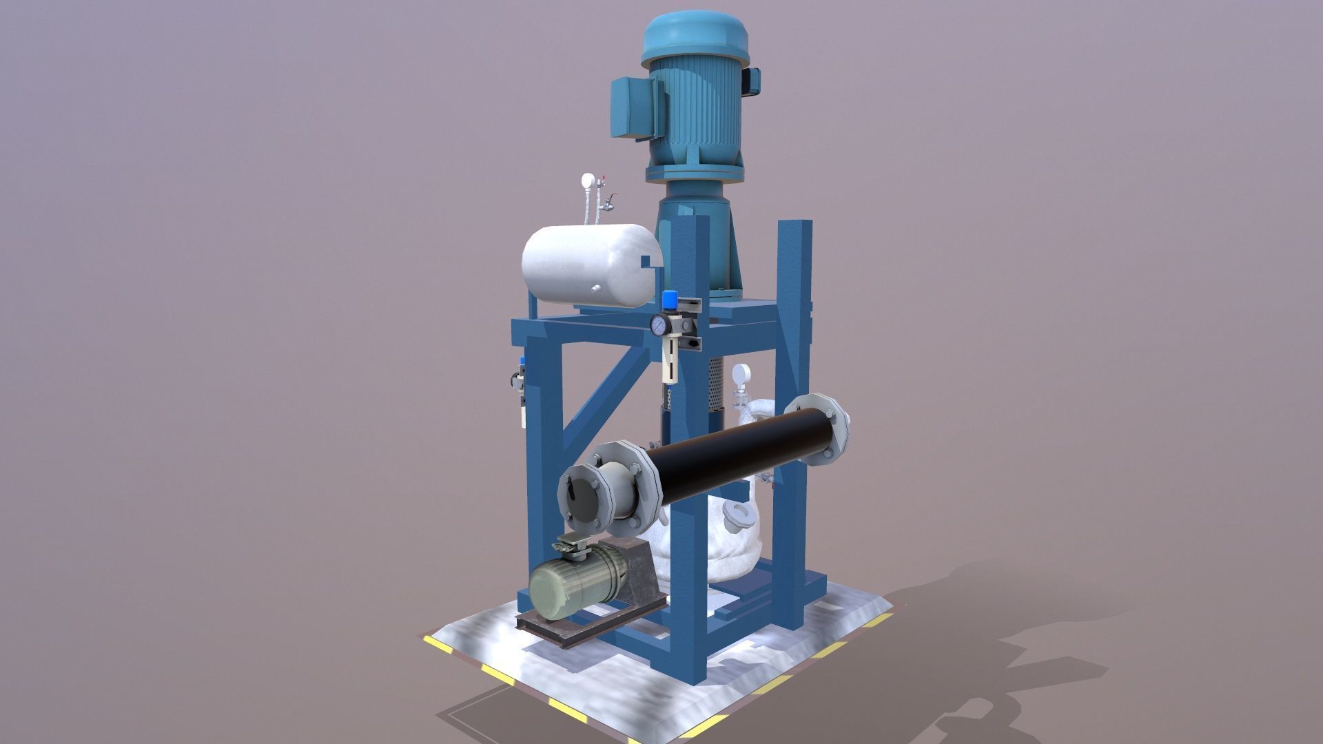 Centrifugal Extractor Low-poly 3D model_3