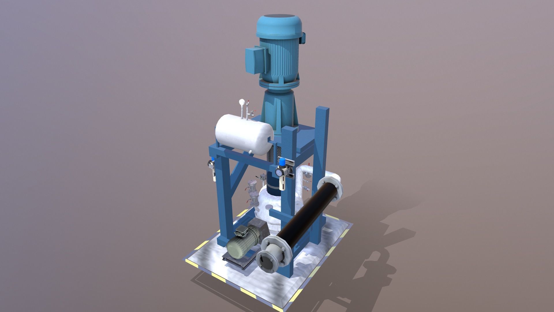 Centrifugal Extractor Low-poly 3D model_16