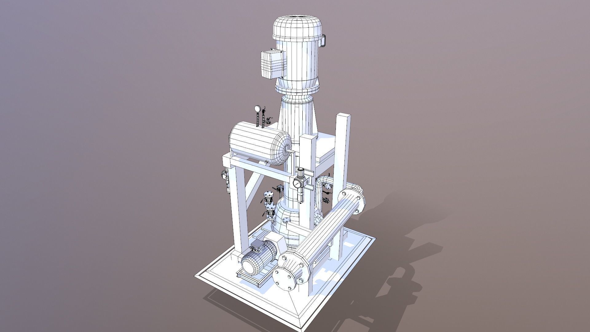 Centrifugal Extractor Low-poly 3D model_17