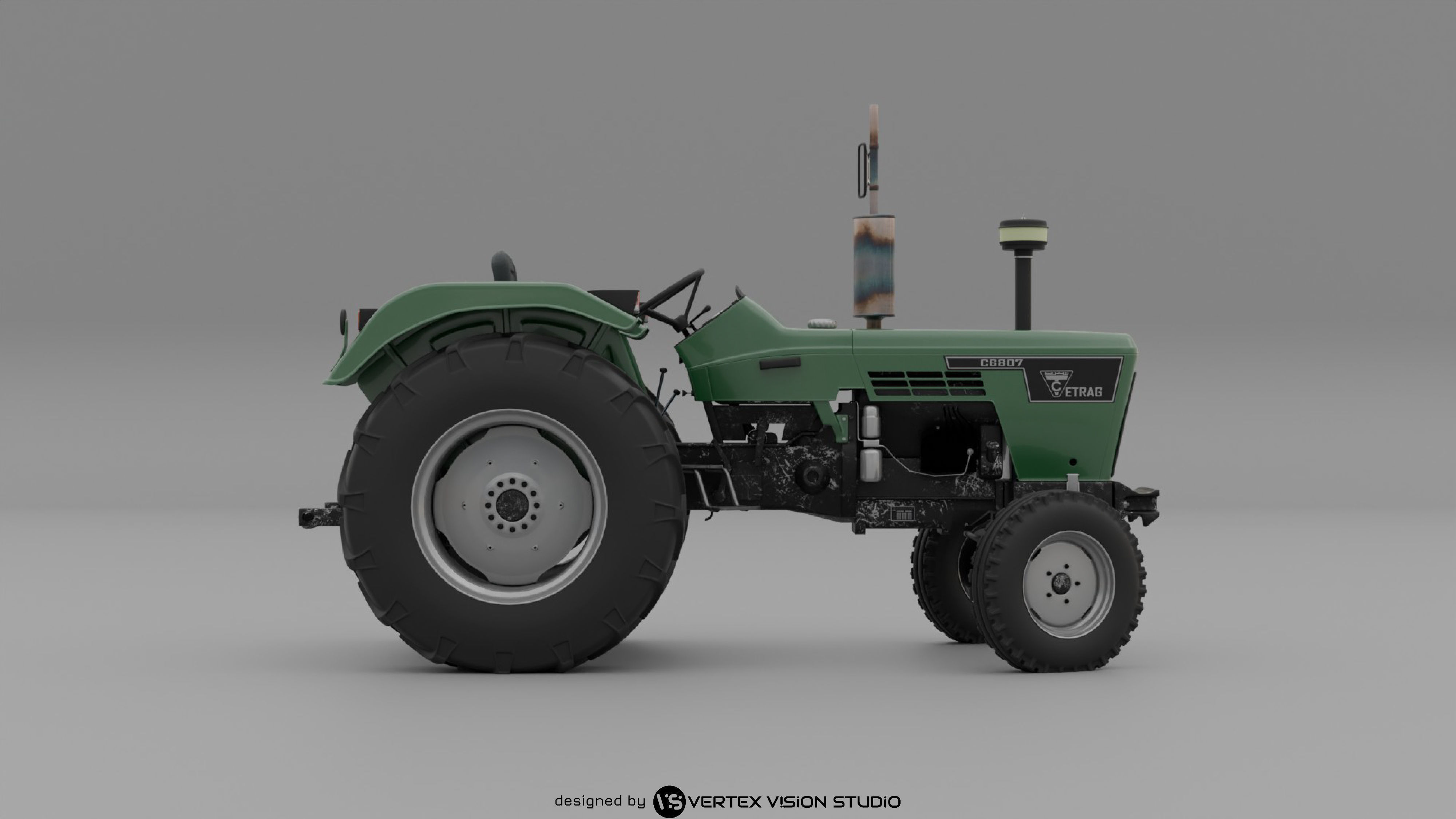 Cirta 6807 Tractor 3D Model 3D model_2