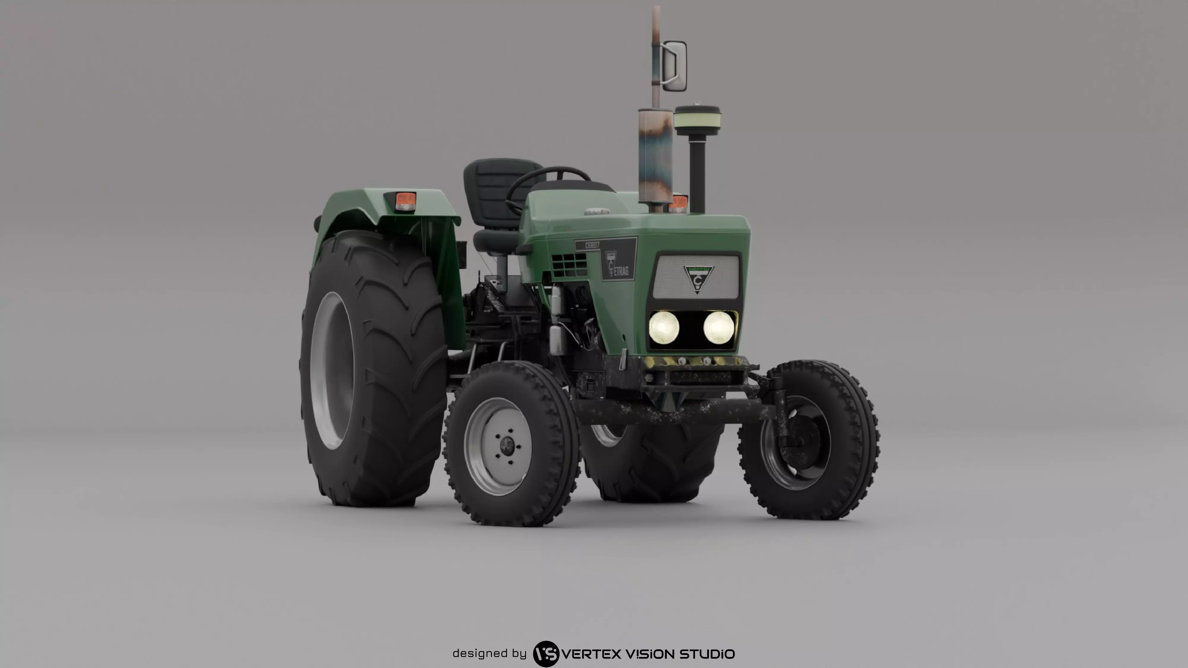 Cirta 6807 Tractor 3D Model 3D model_0