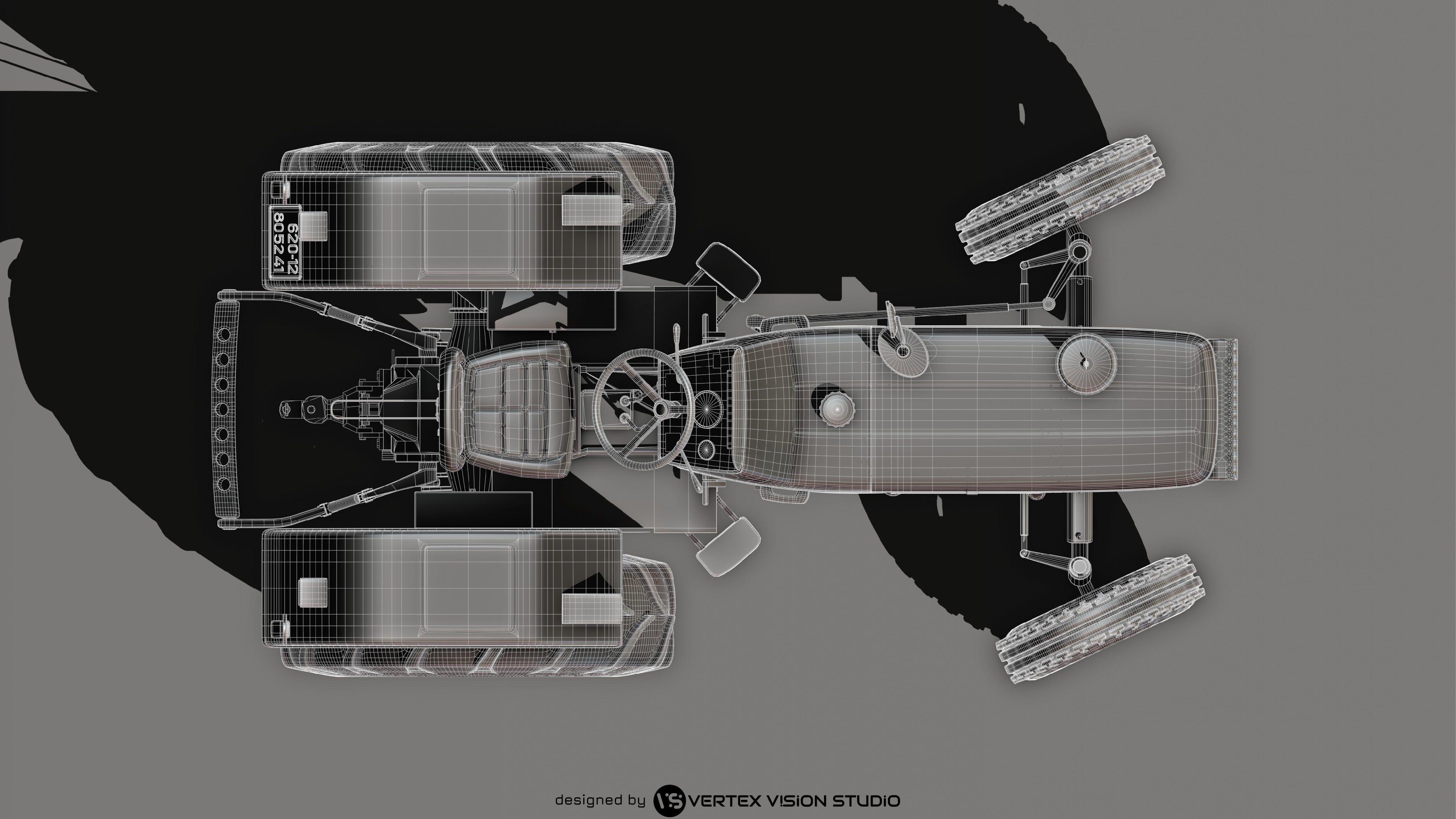 Cirta 6807 Tractor 3D Model 3D model_12