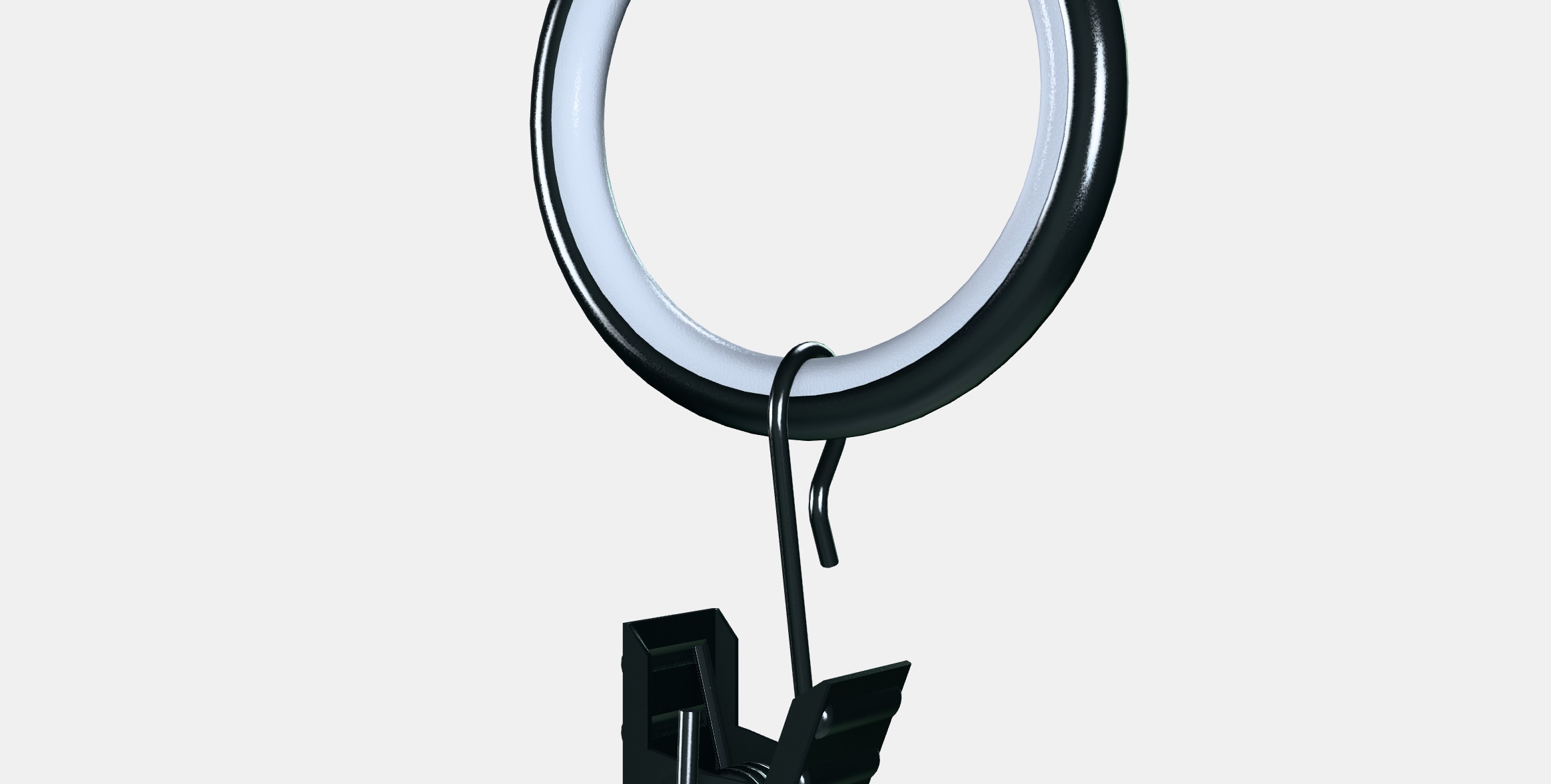 SYRLIG Curtain ring with clip and hook 2 Low-poly 3D model_5