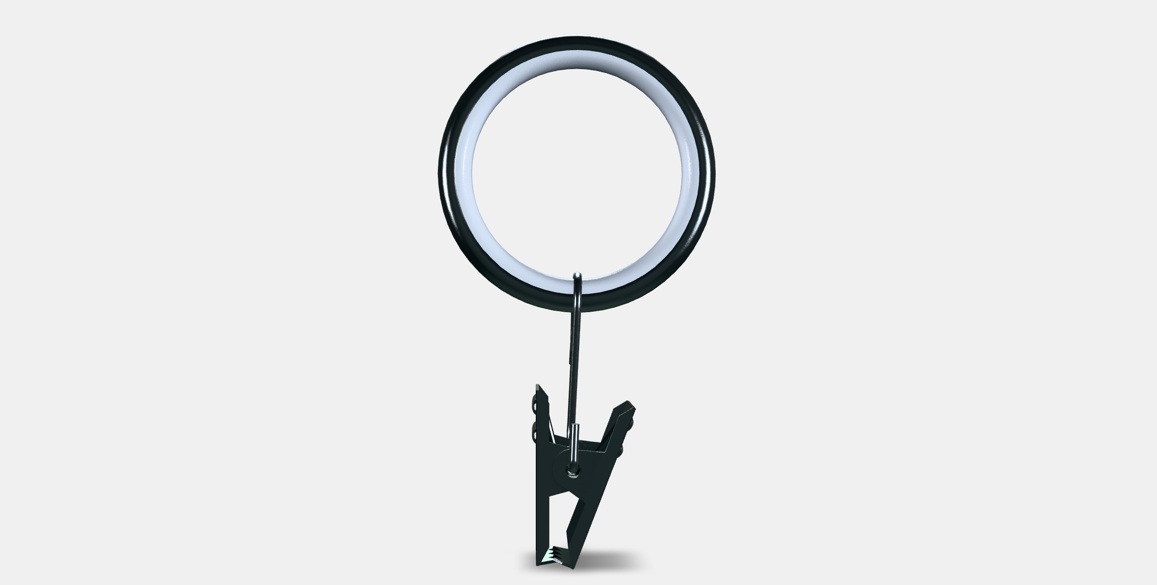 SYRLIG Curtain ring with clip and hook 2 Low-poly 3D model_14