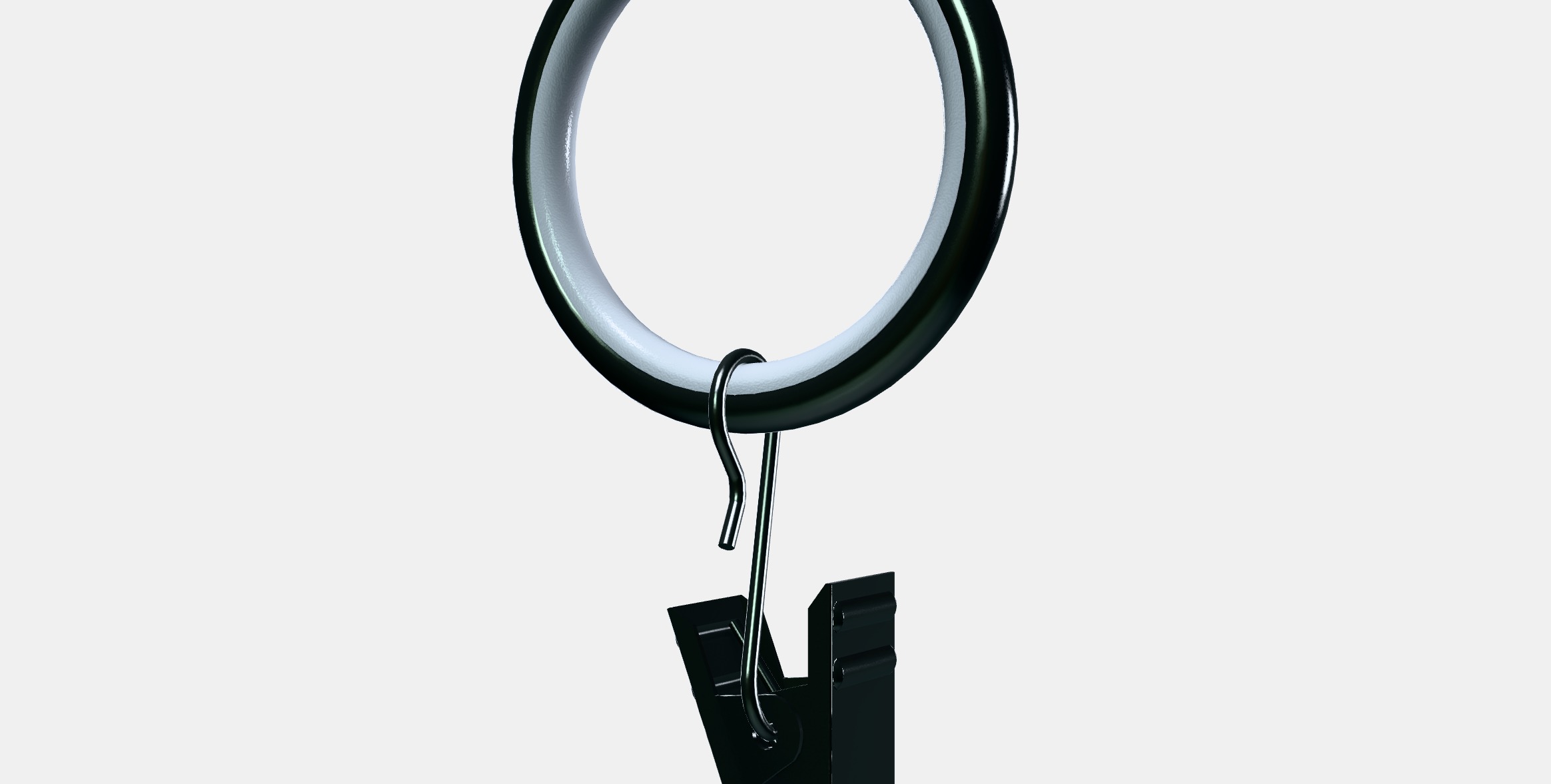 SYRLIG Curtain ring with clip and hook 2 Low-poly 3D model_13