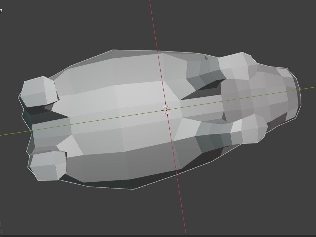 Low poly Baby Hippo Moo Deng Cute Zoo Animal 3d print Low-poly 3D model_19