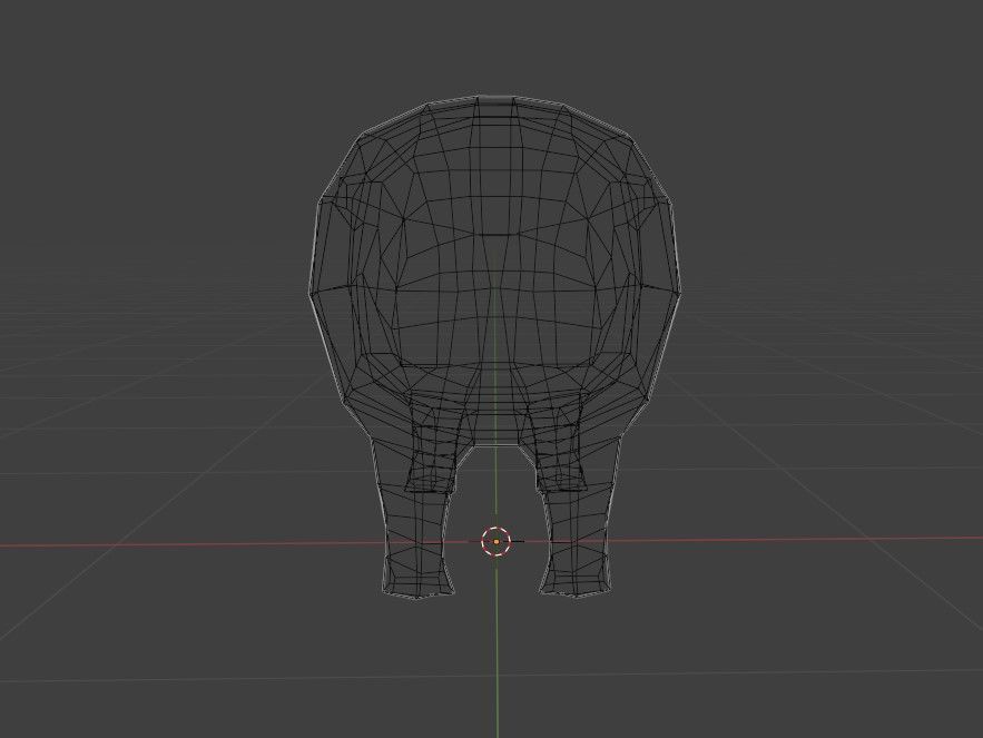 Low poly Baby Hippo Moo Deng Cute Zoo Animal 3d print Low-poly 3D model_15