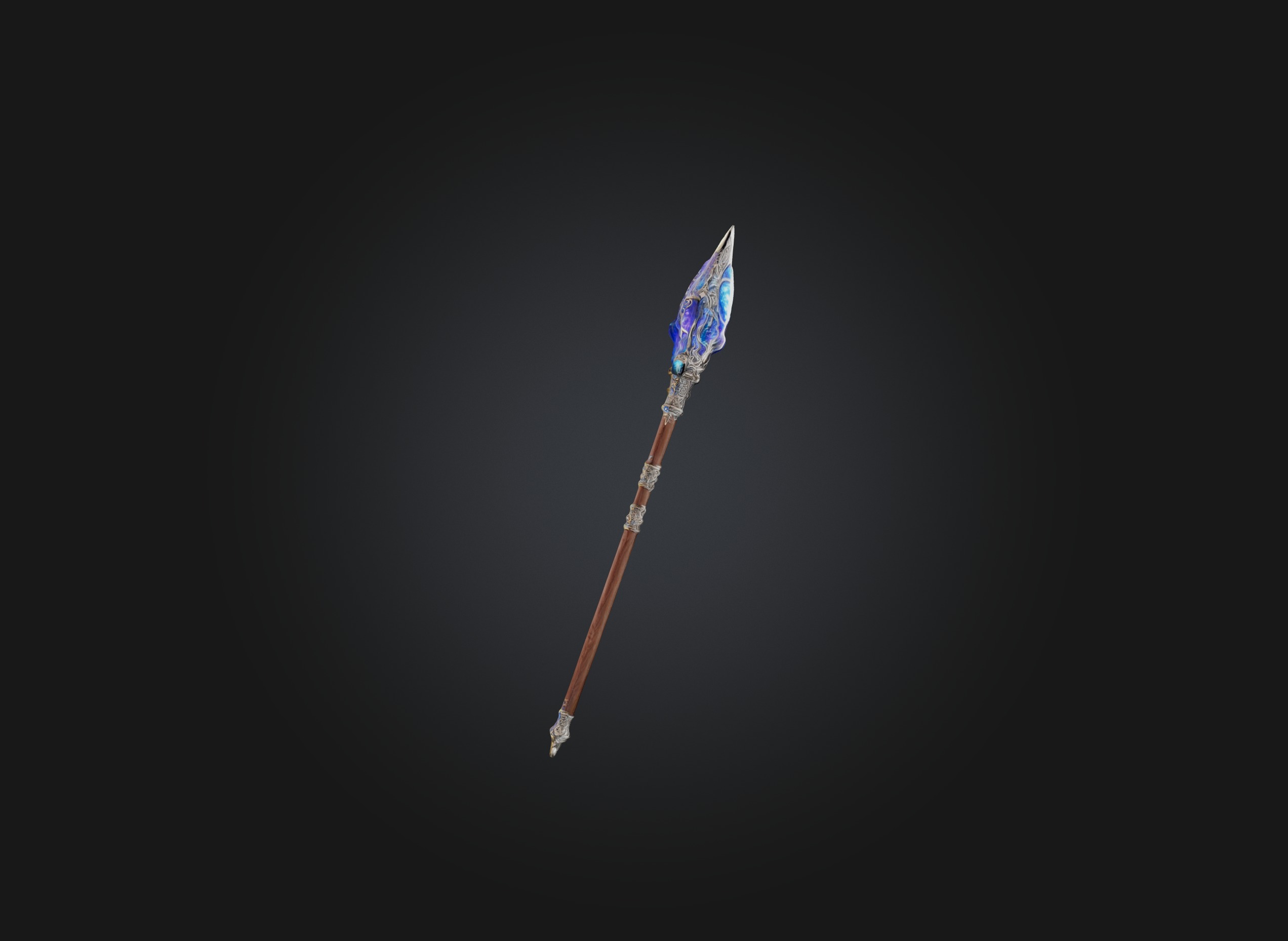 wizard baton Low-poly 3D model_5