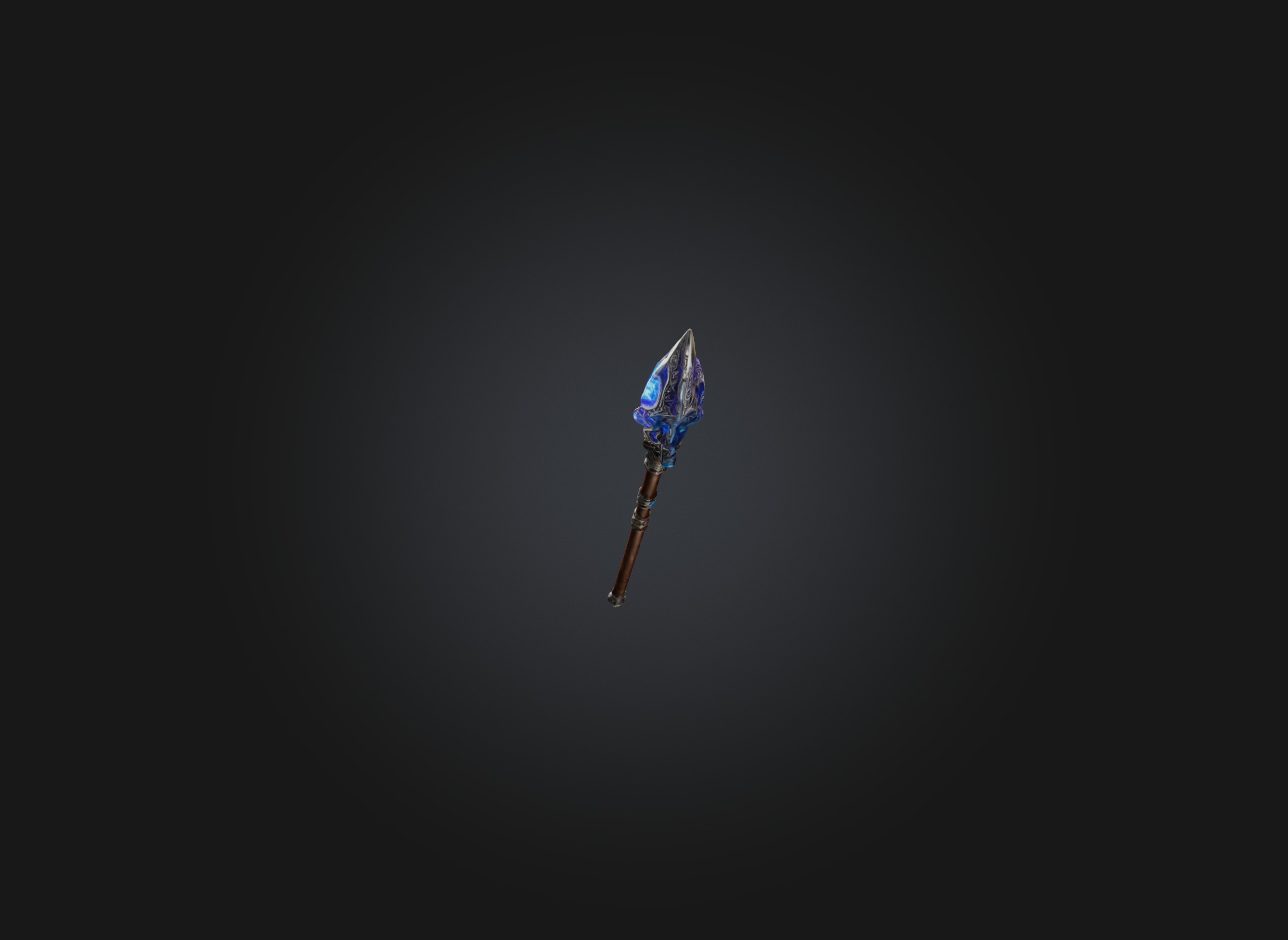 wizard baton Low-poly 3D model_2