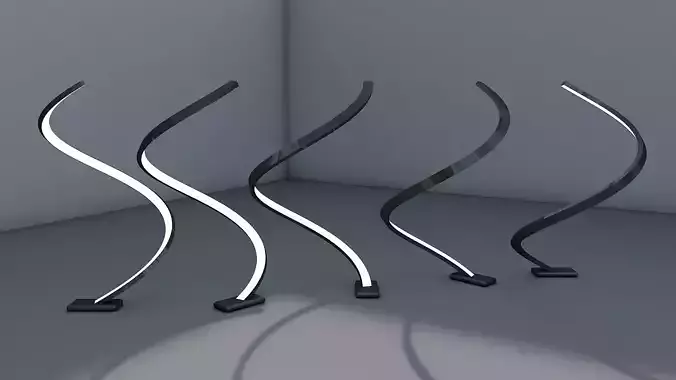 Twist Lamp Free 3D model