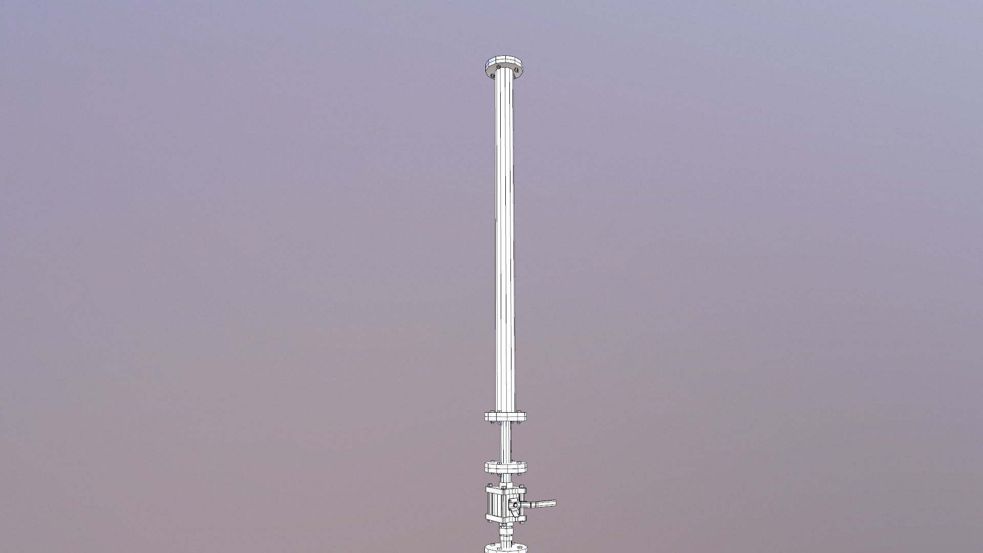 Deck Mount Low-poly 3D model_6