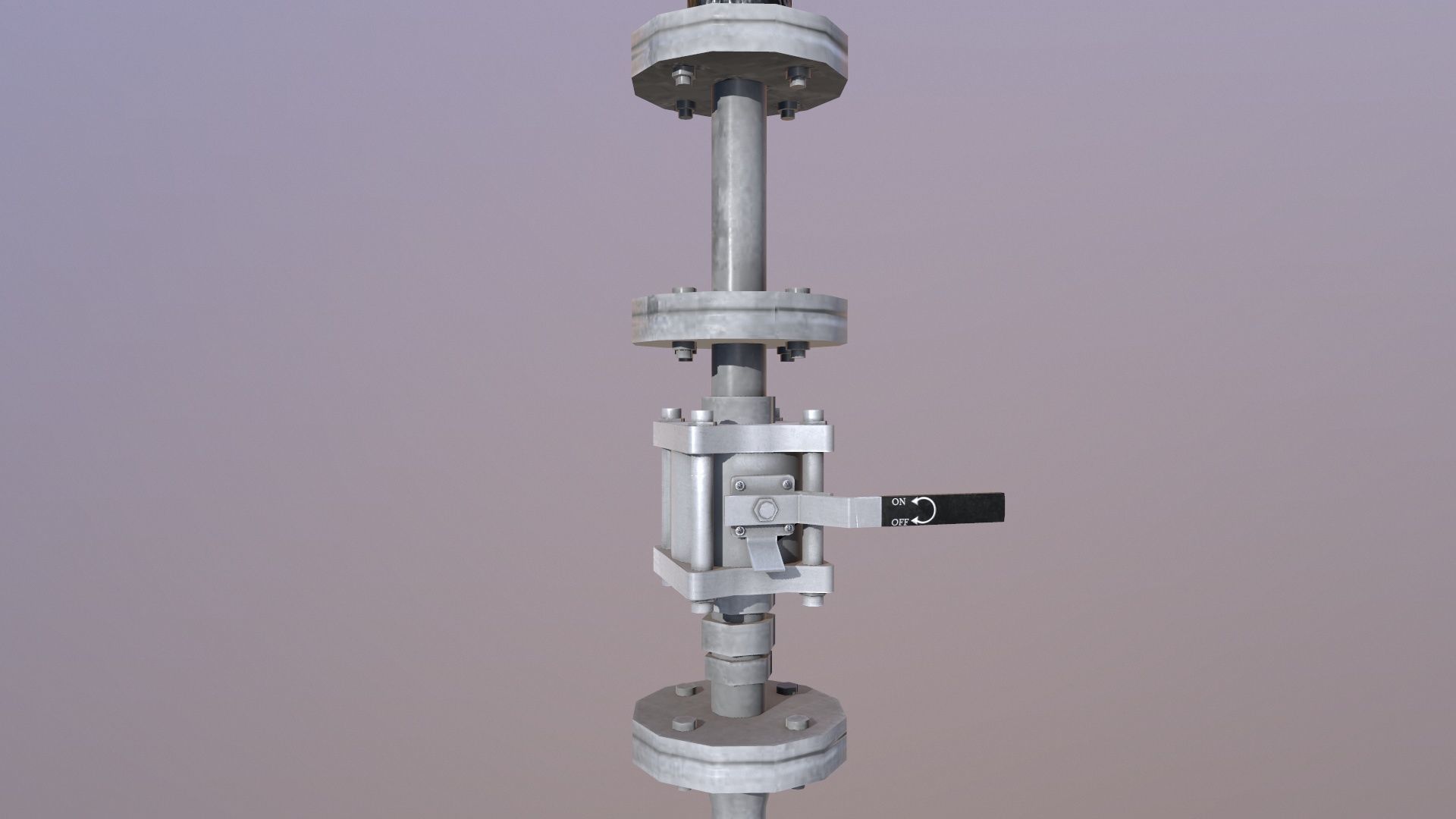 Deck Mount Low-poly 3D model_2