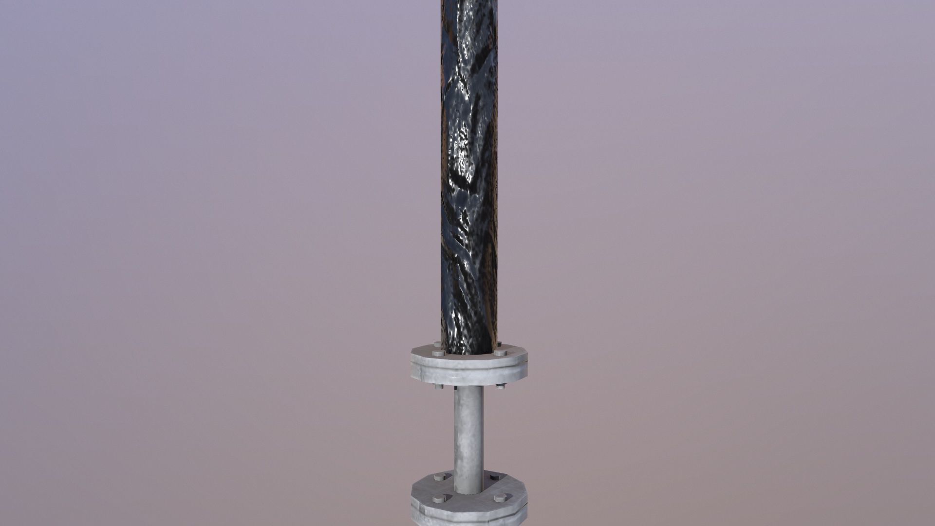 Deck Mount Low-poly 3D model_3