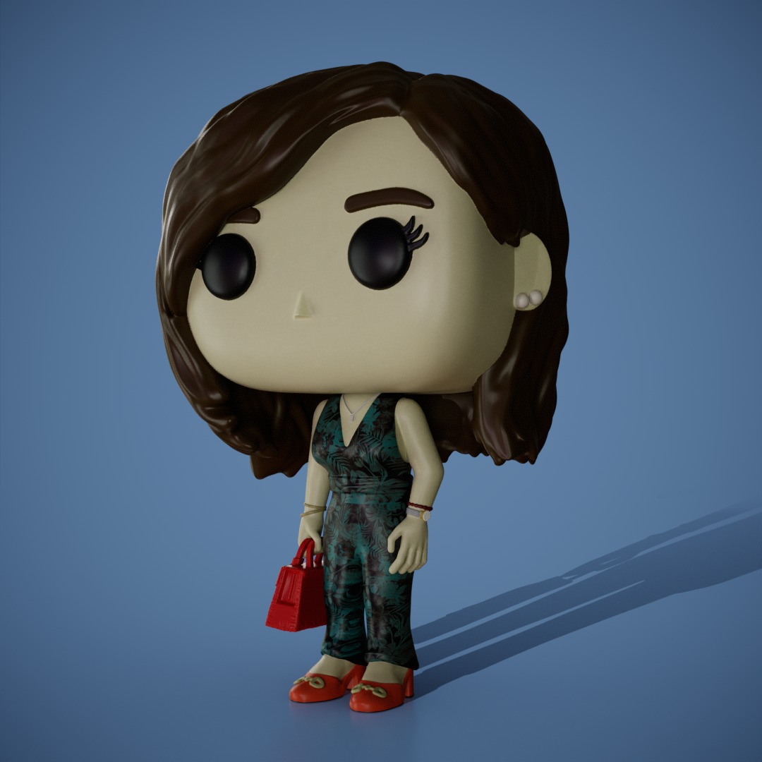 Custom pop Mujer 3D print model_1