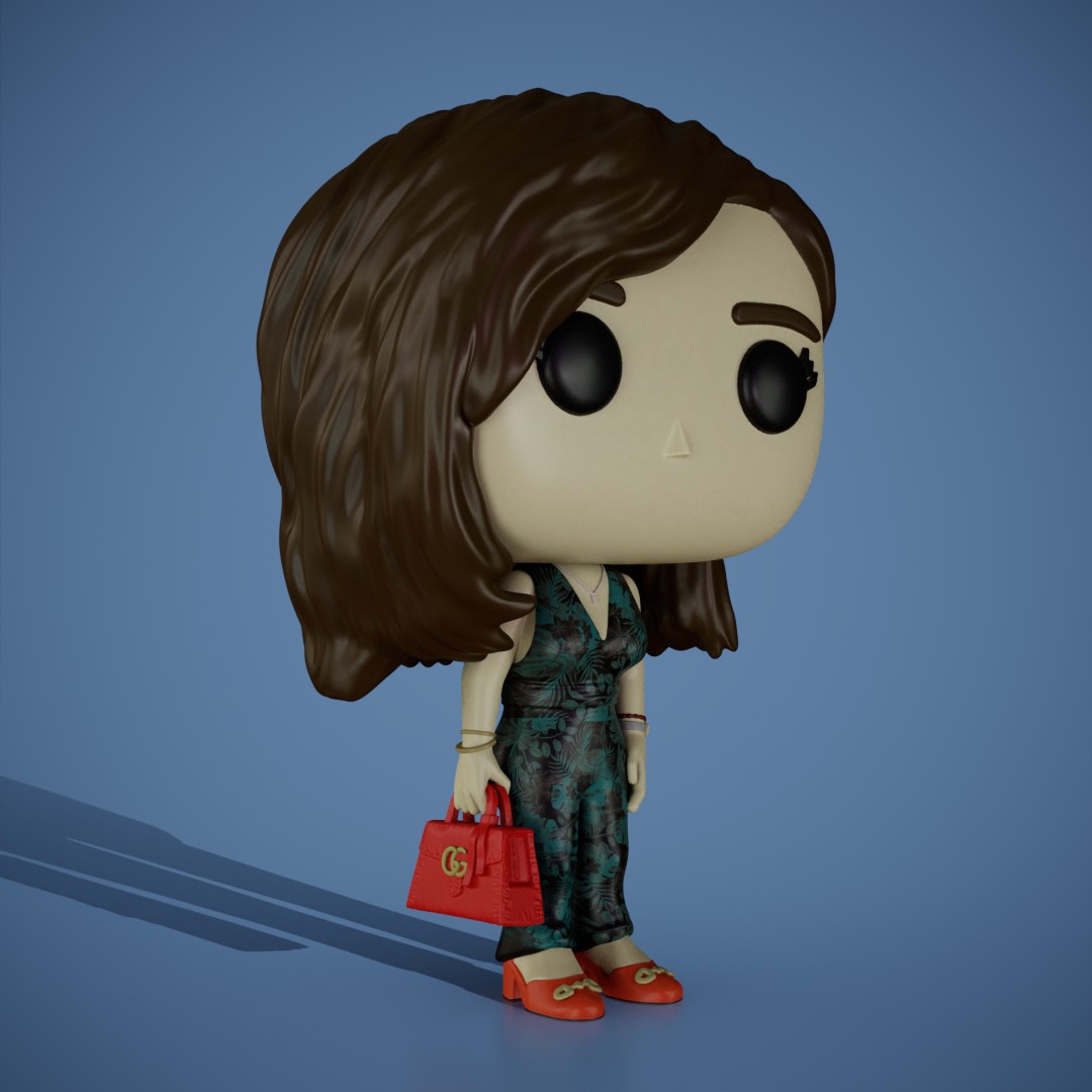 Custom pop Mujer 3D print model_2