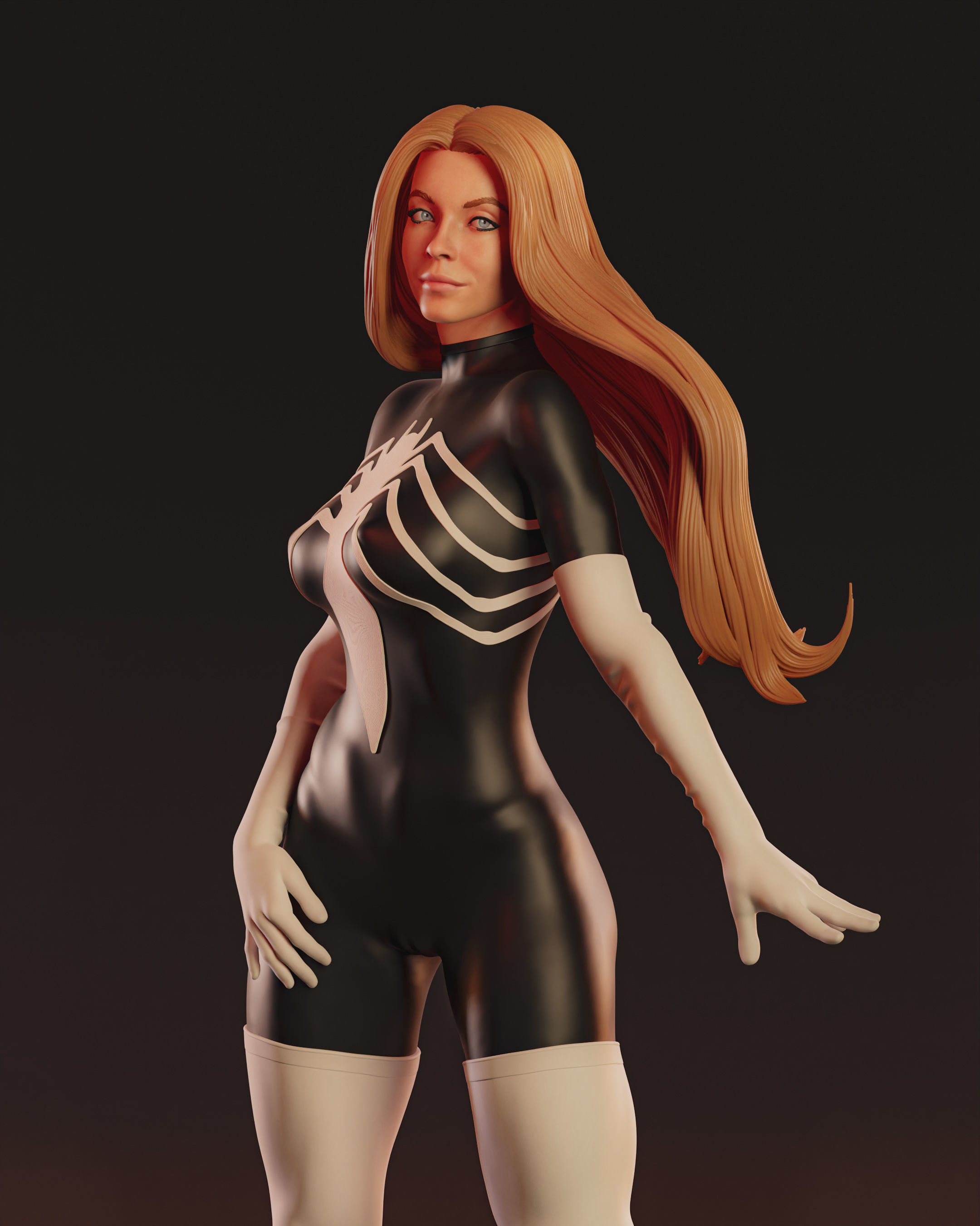 Julia Carpenter Spiderwoman 3D print model_10