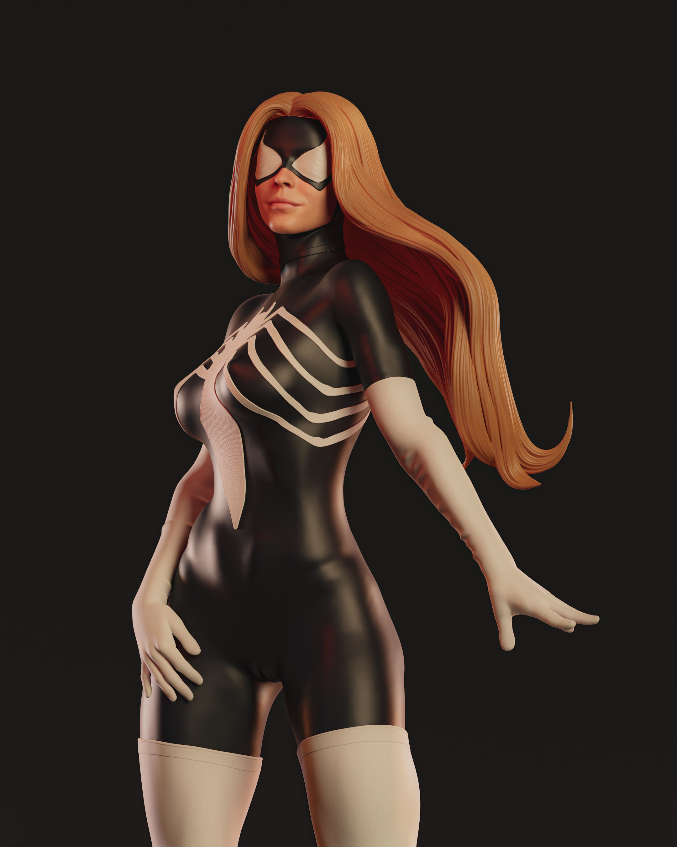 Julia Carpenter Spiderwoman 3D print model_9
