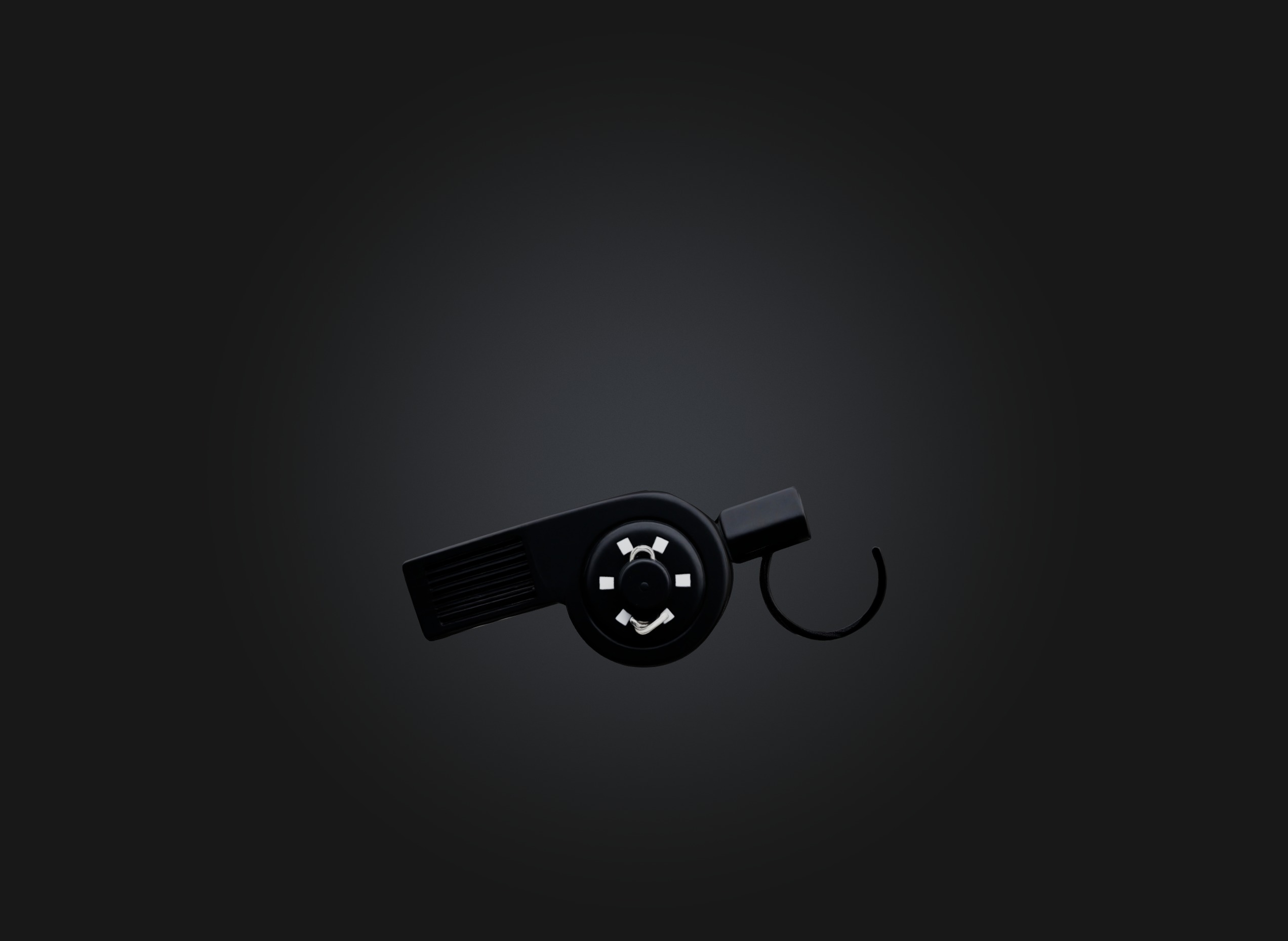 referee whistle Low-poly 3D model_2