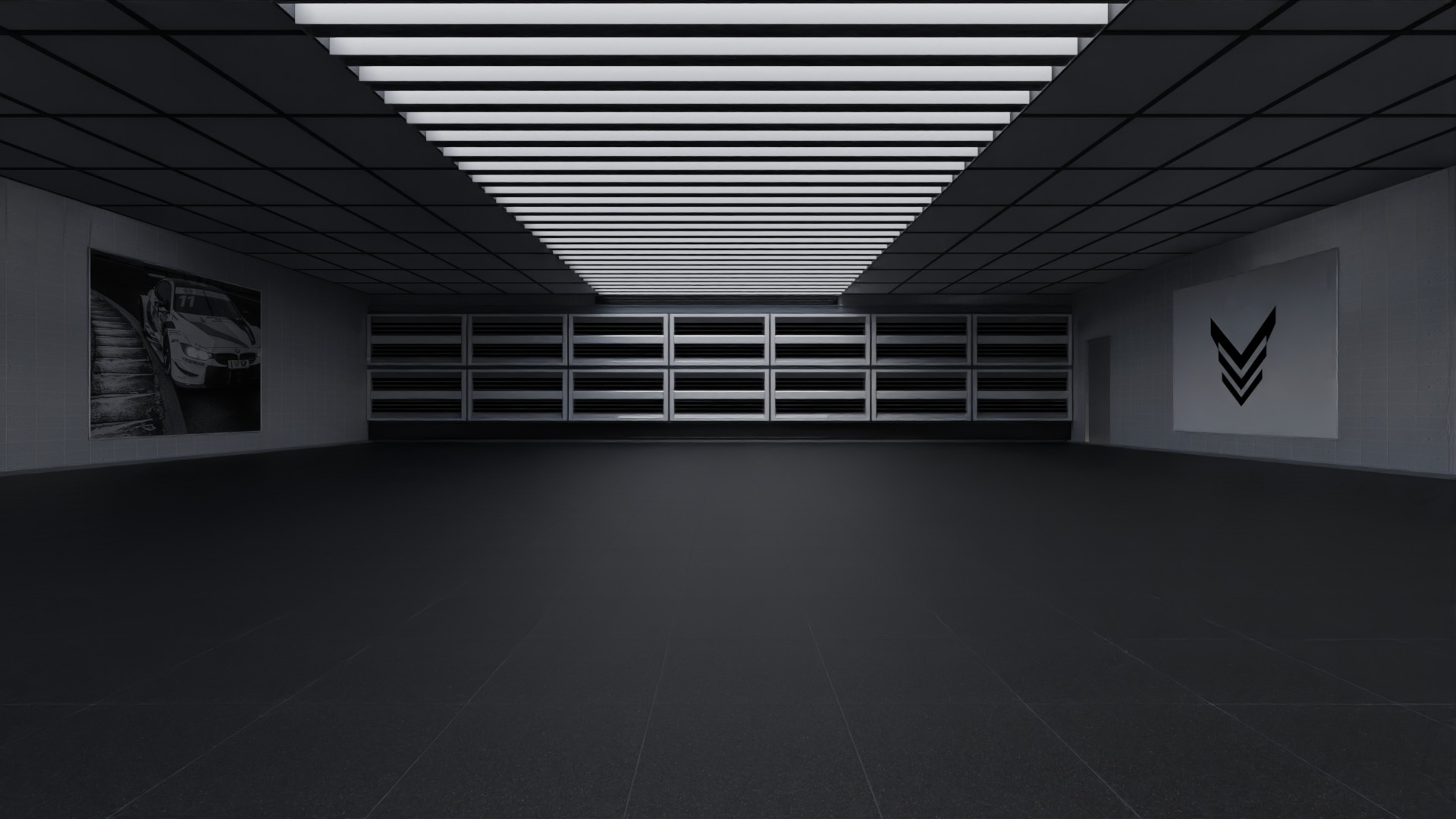 White Car Showroom 3D model 3D model_4