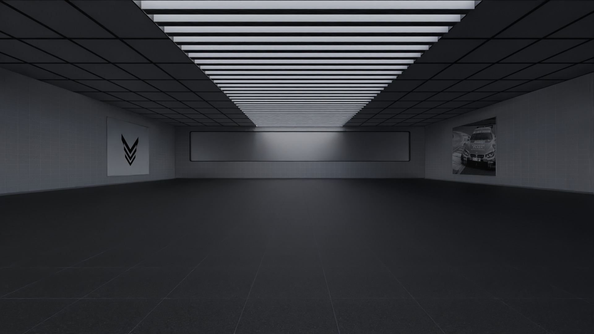 White Car Showroom 3D model 3D model_5