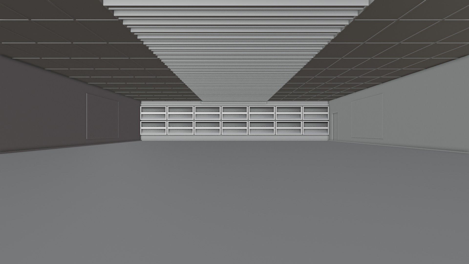 White Car Showroom 3D model 3D model_7