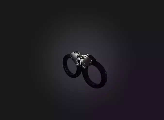handcuff Low-poly 3D model