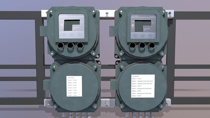 Electric Display Panel Low-poly 3D model