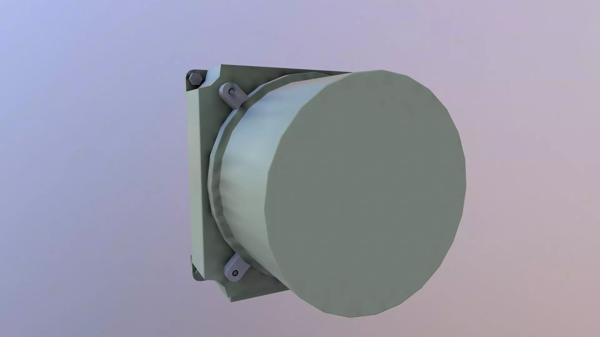 Electric Panel Low-poly 3D model_0