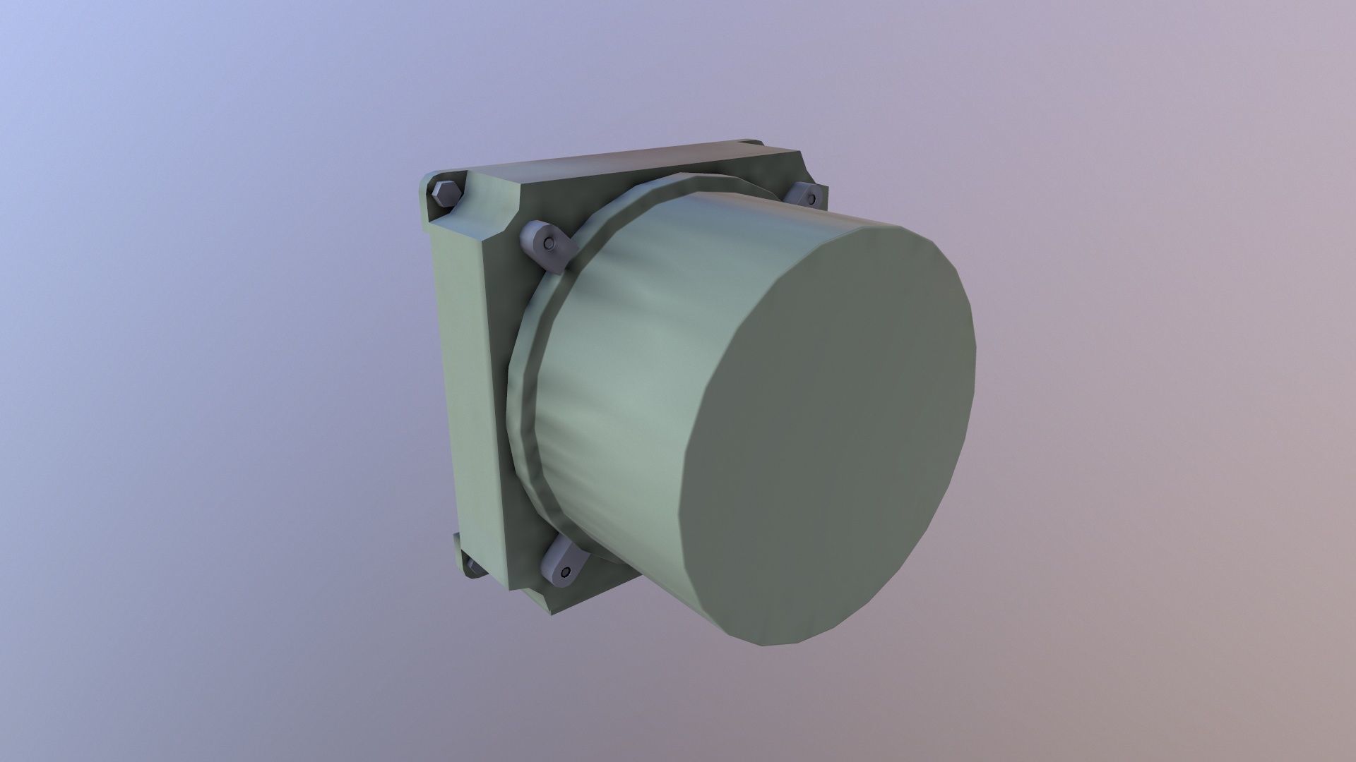 Electric Panel Low-poly 3D model_5