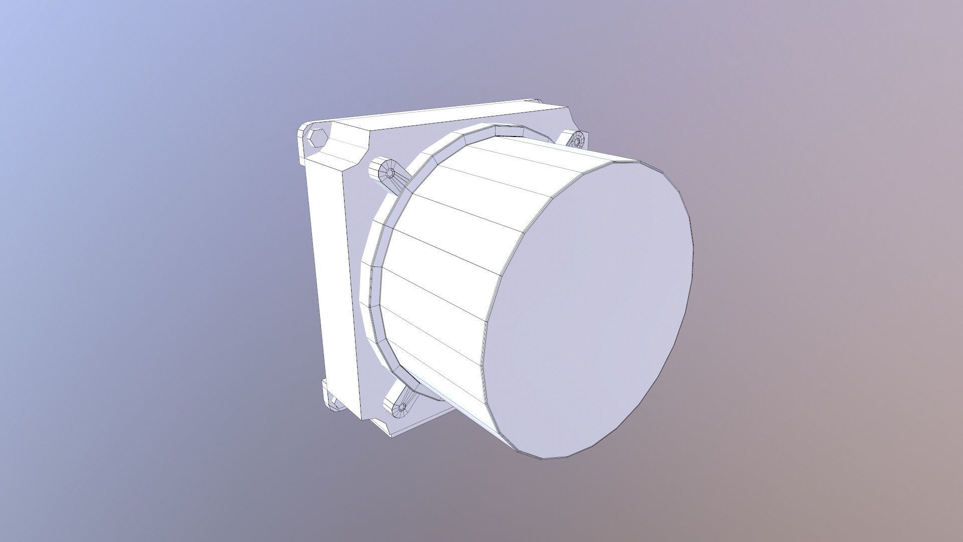 Electric Panel Low-poly 3D model_6