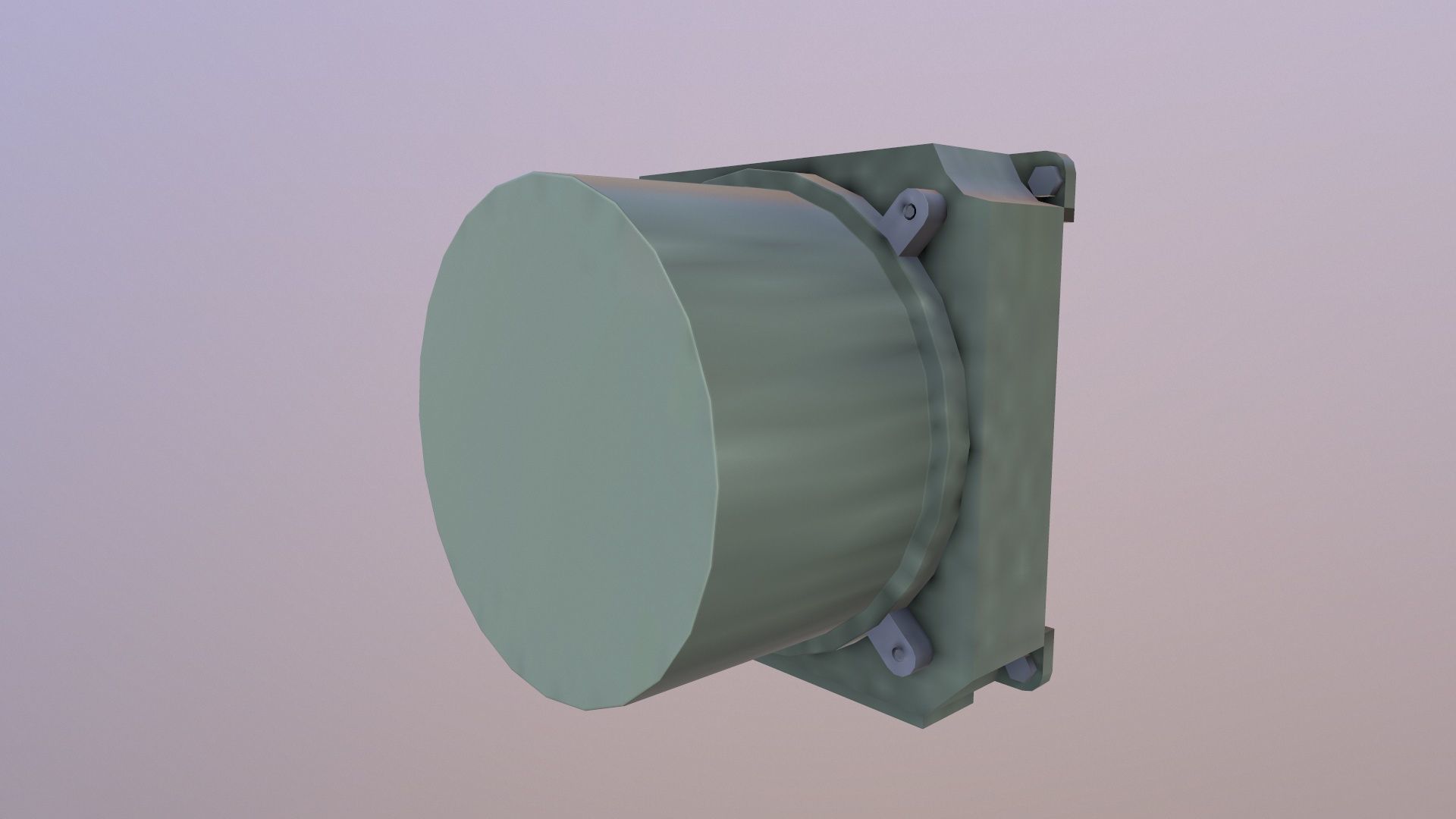 Electric Panel Low-poly 3D model_3