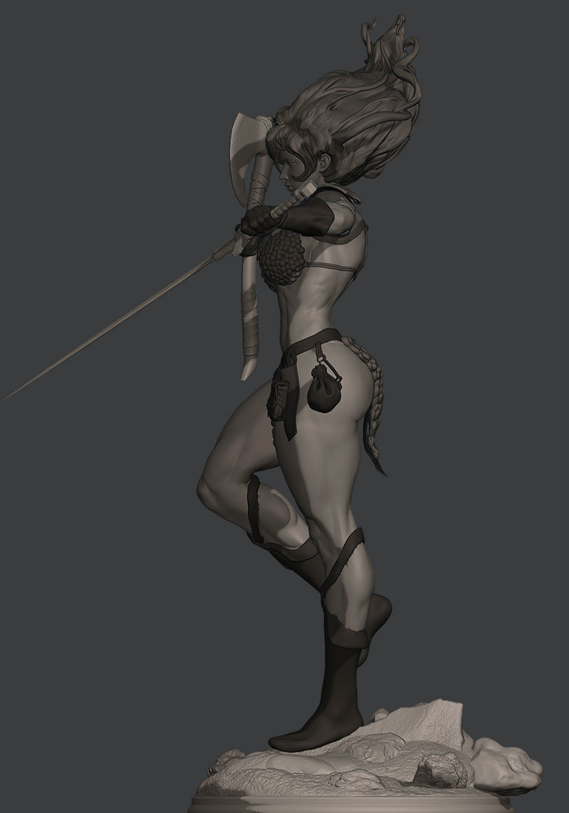 RED SONJA  3D print model_28