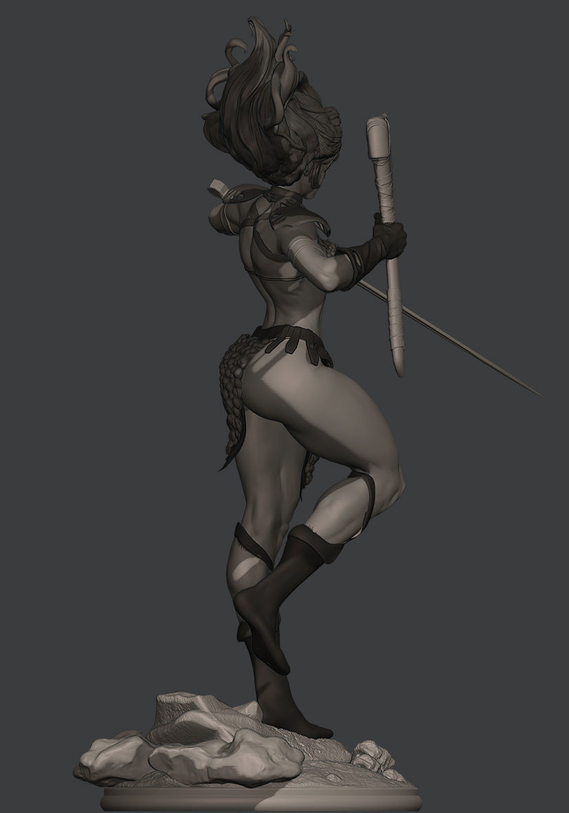 RED SONJA  3D print model_15