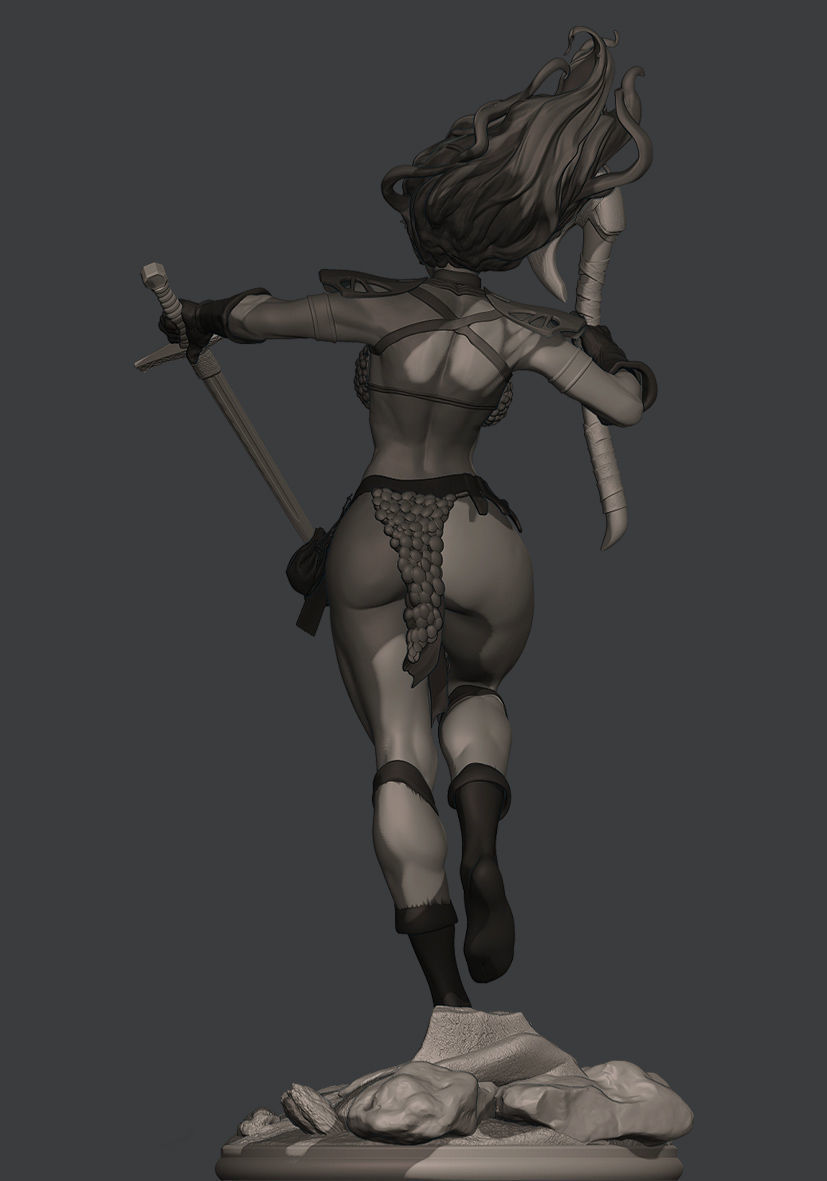 RED SONJA  3D print model_25