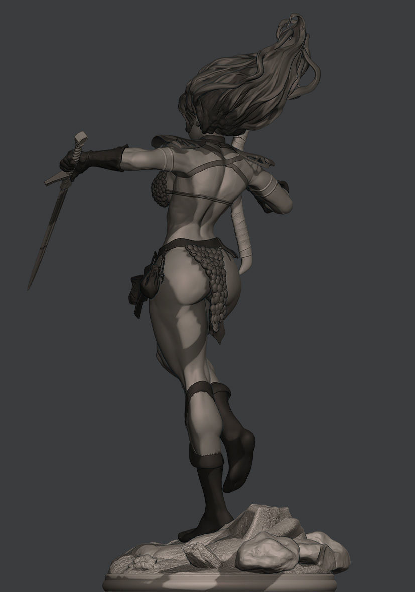 RED SONJA  3D print model_31