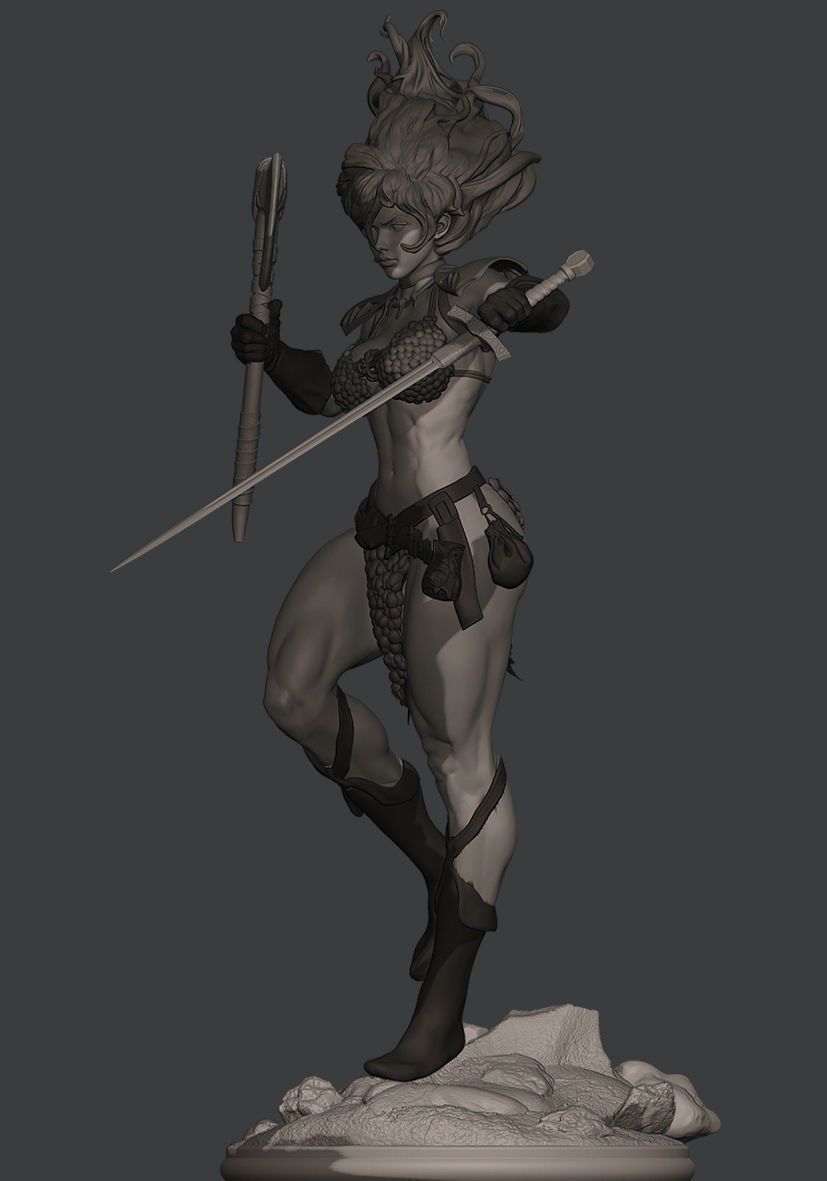 RED SONJA  3D print model_29