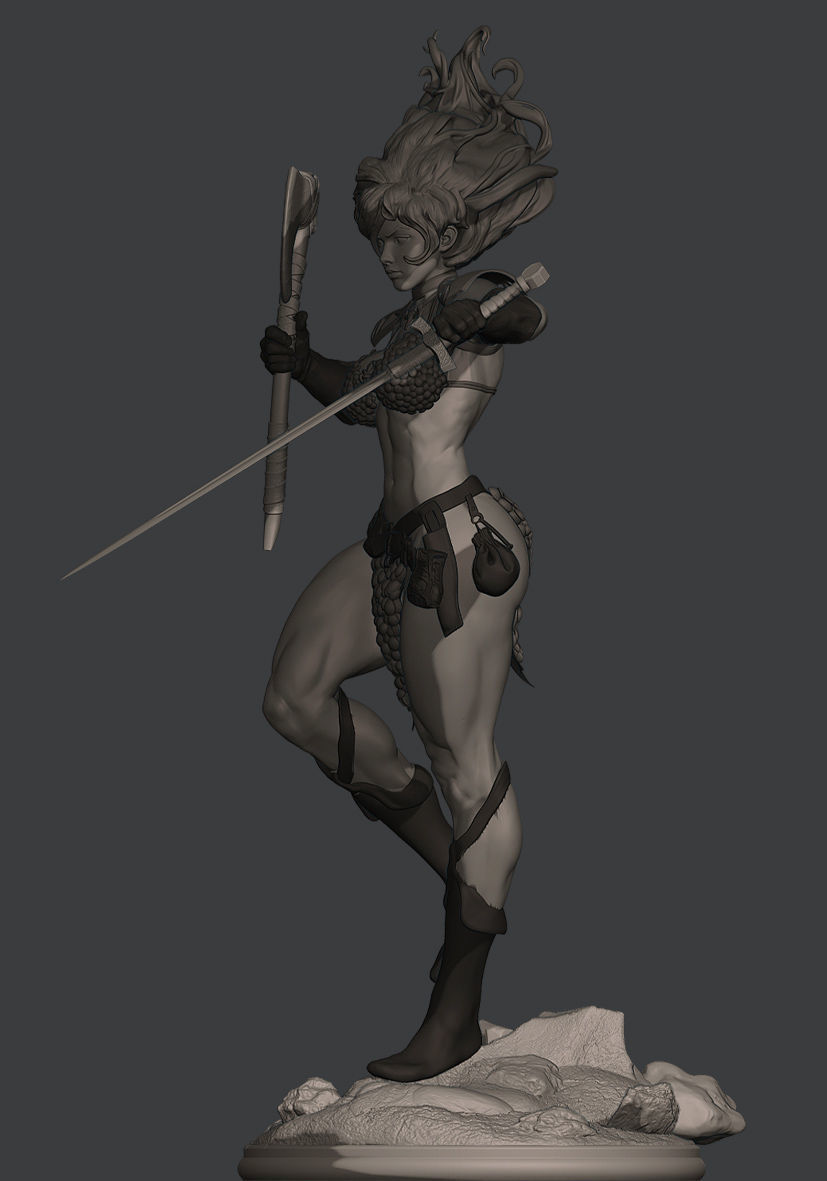 RED SONJA  3D print model_32