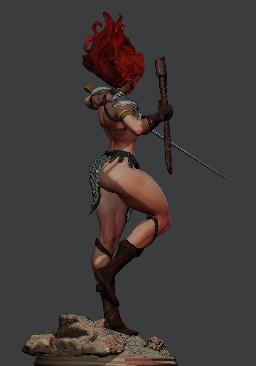 RED SONJA  3D print model_19