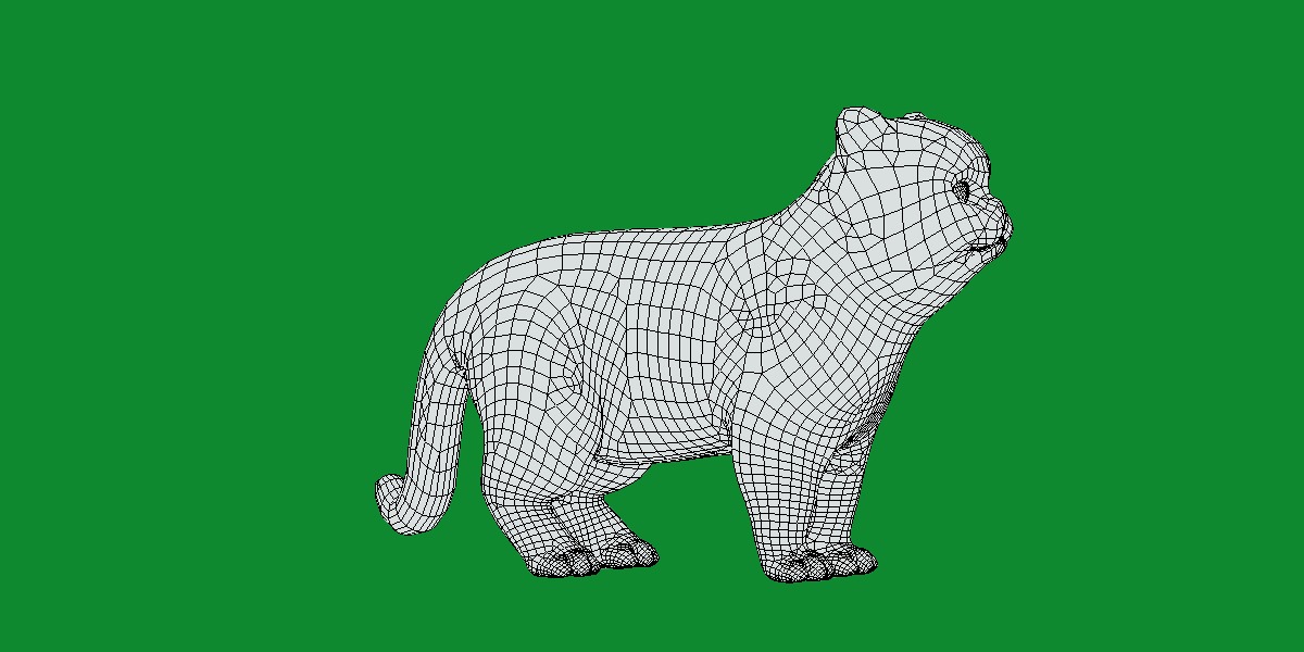 Exotic Shorthair Cat Low-poly 3D model_17