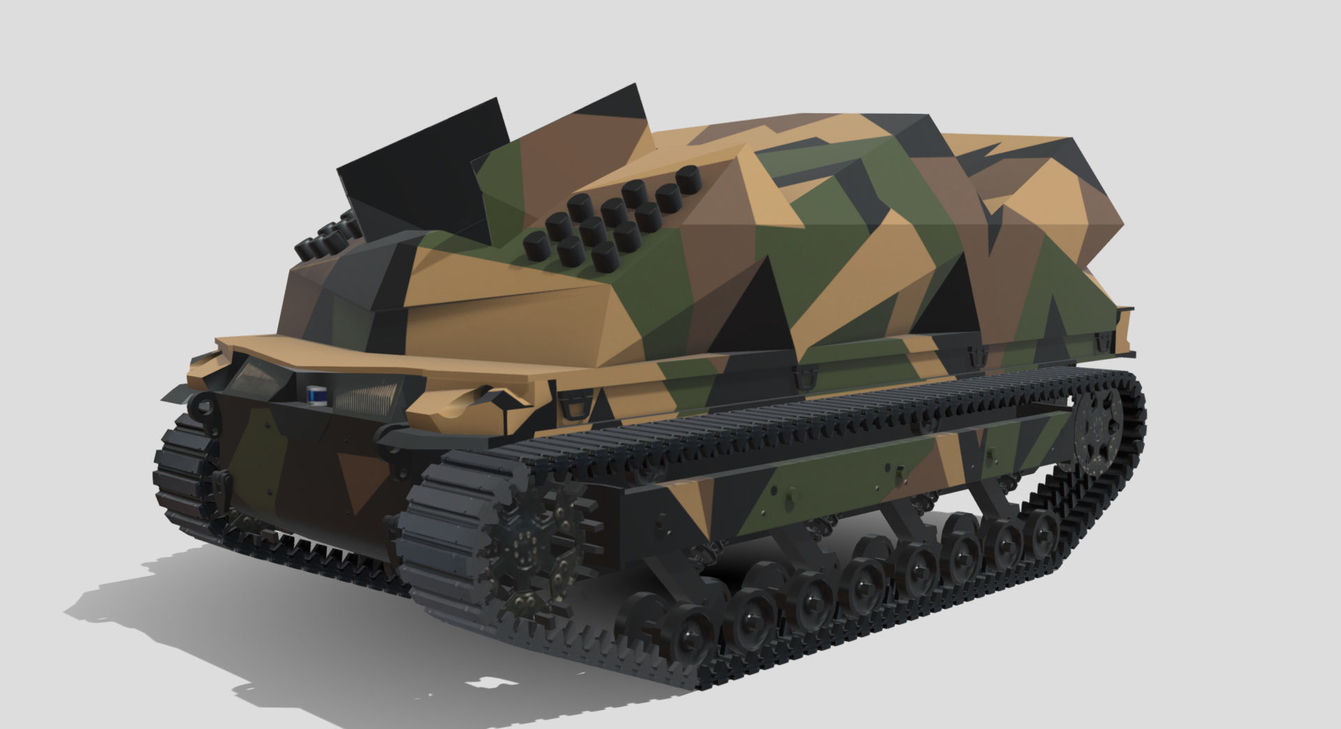 TRX Tracked Robot 10 ton Low-poly 3D model_4