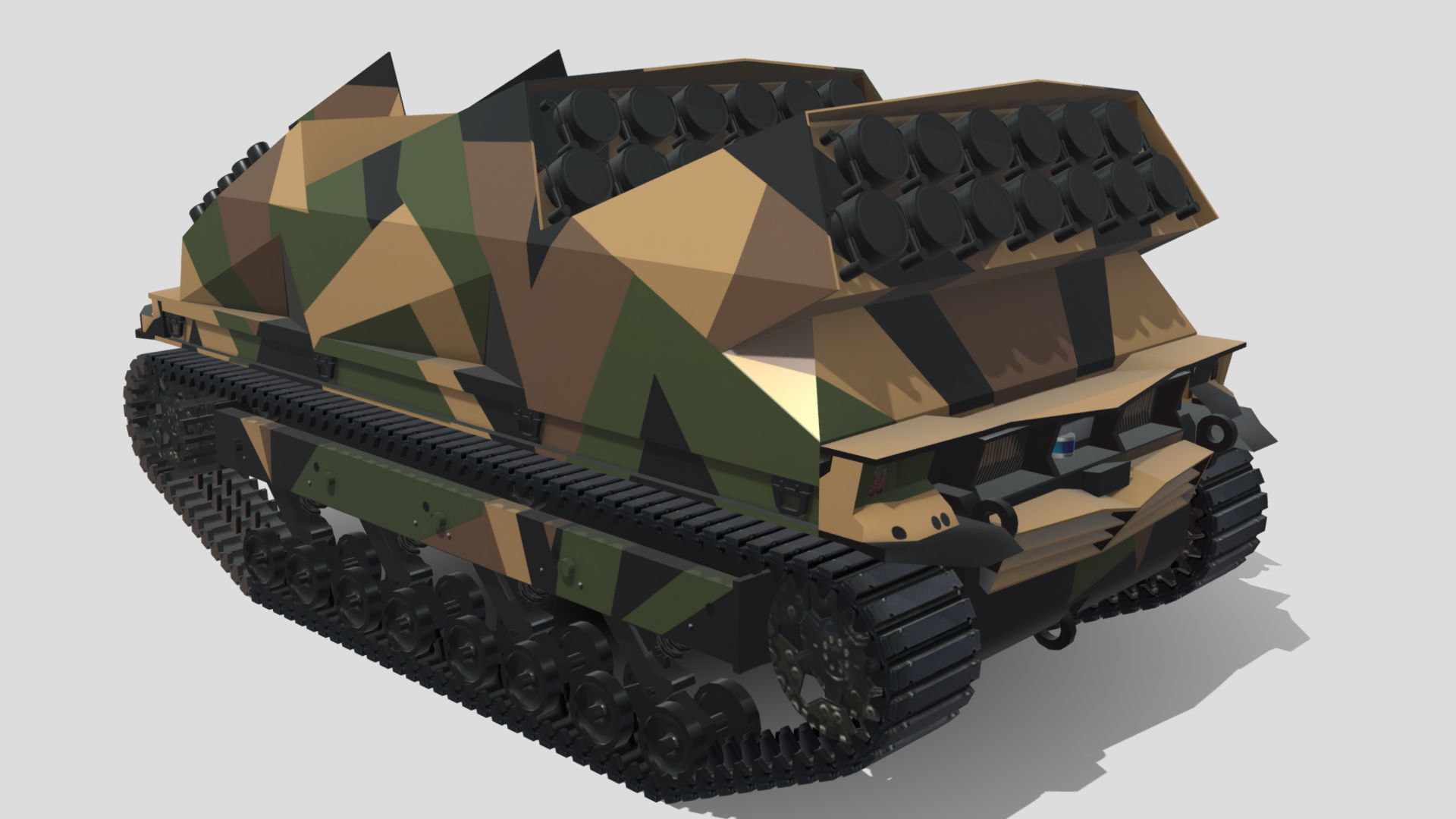 TRX Tracked Robot 10 ton Low-poly 3D model_5