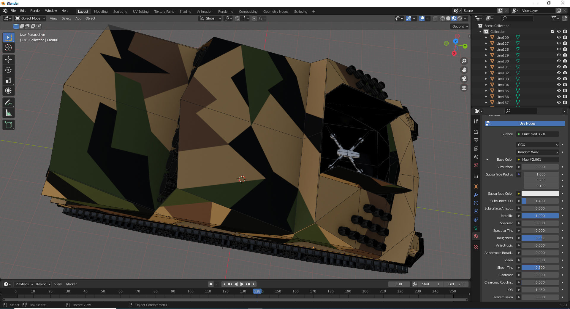 TRX Tracked Robot 10 ton Low-poly 3D model_3