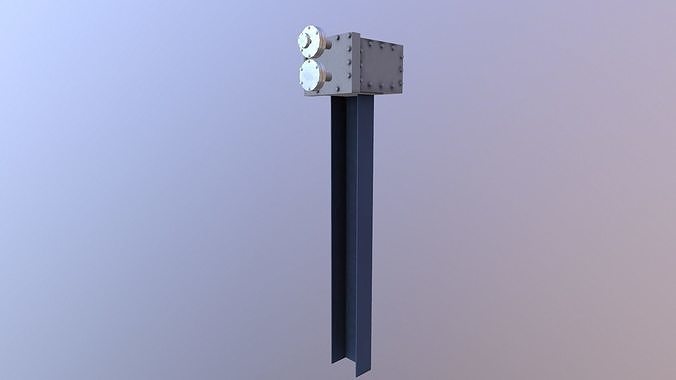 Flange Support Low-poly 3D model