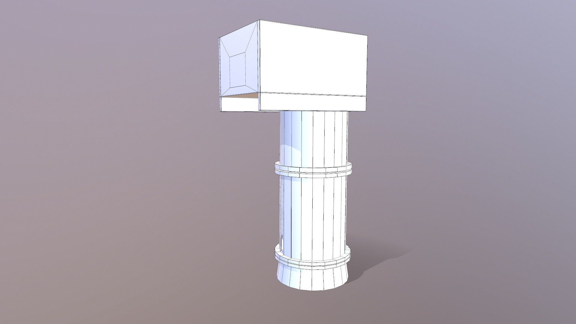 Isolate Pump Low-poly 3D model_10