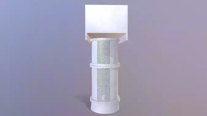Isolate Pump Low-poly 3D model