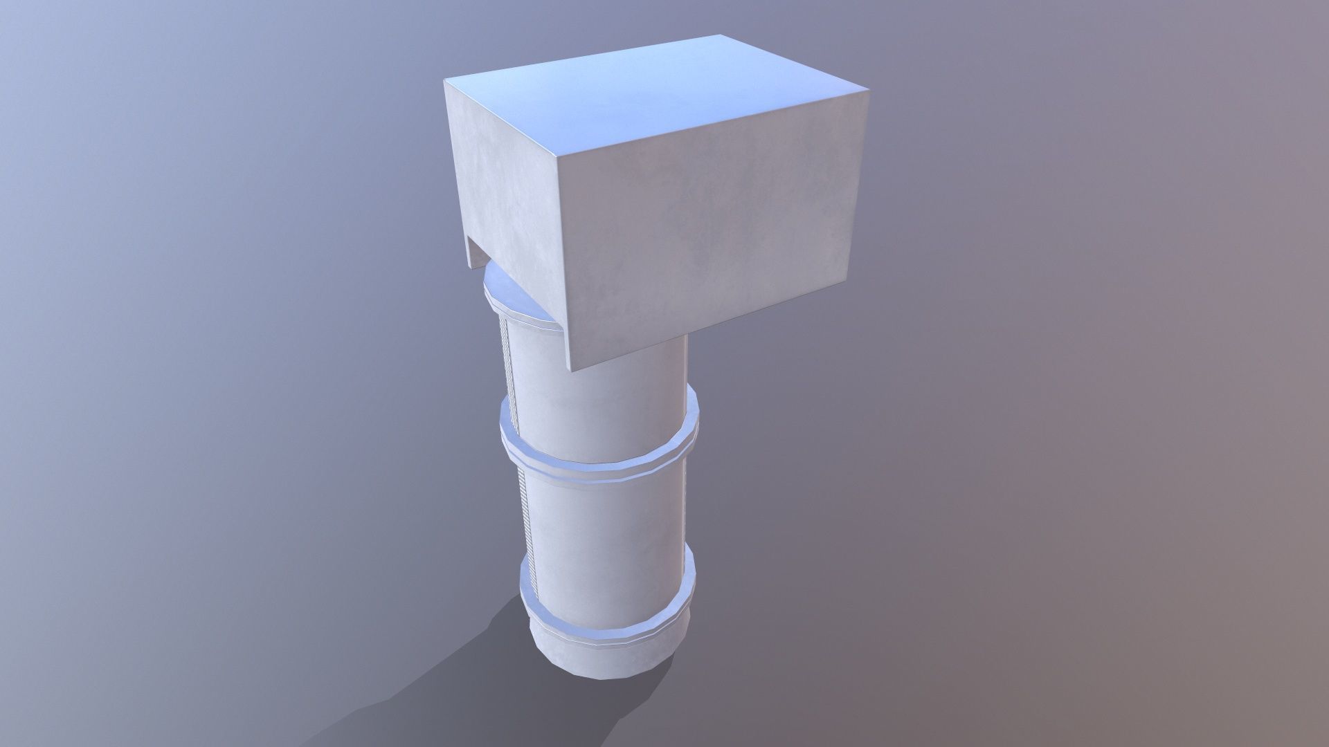 Isolate Pump Low-poly 3D model_6