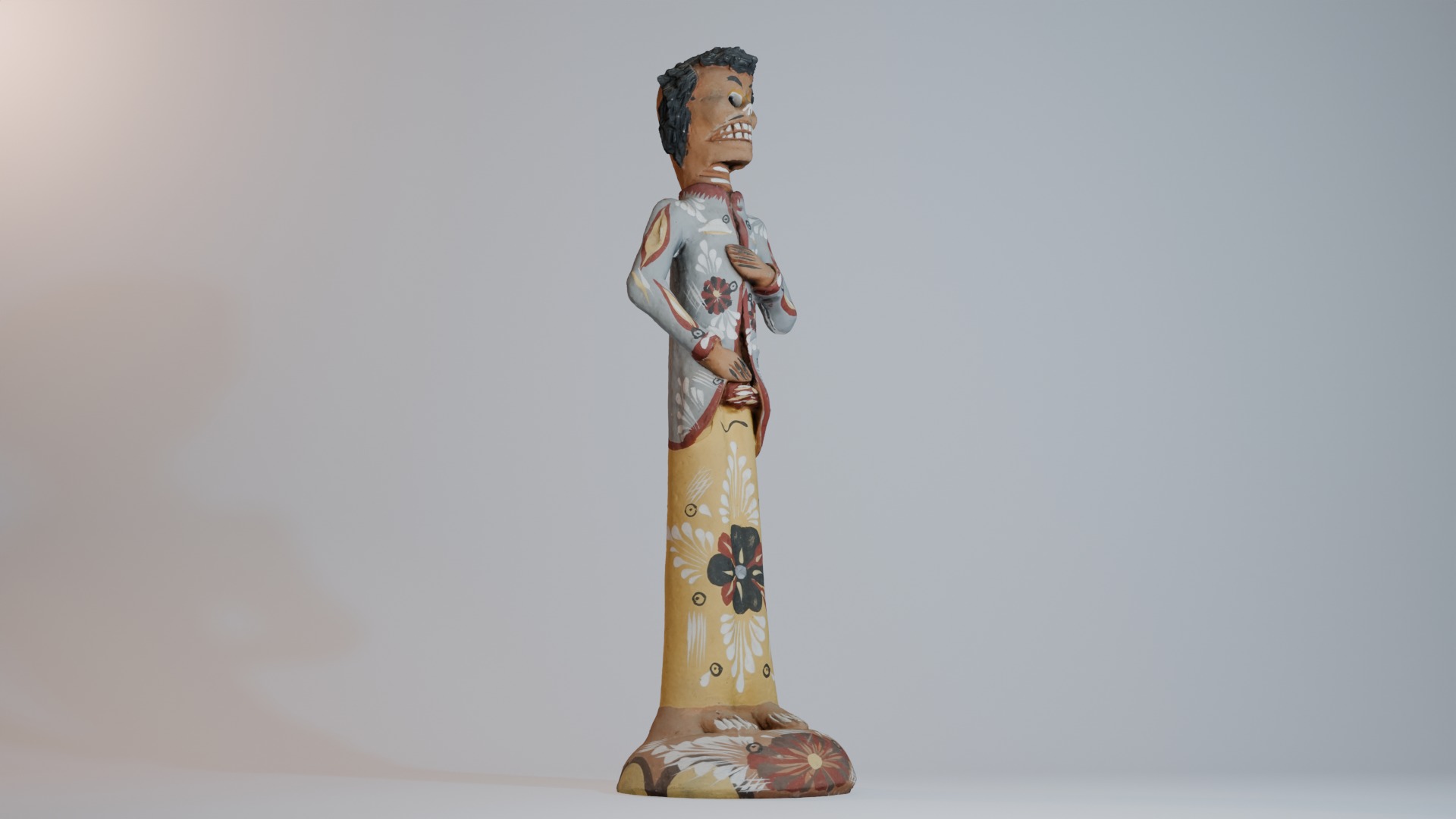 Catrin Figurine Day of dead 3D model_3