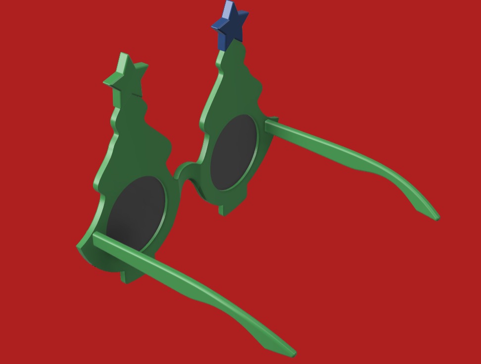 Terrifier 3 movie - Art the Clown christmas tree glasses 3D print model_2